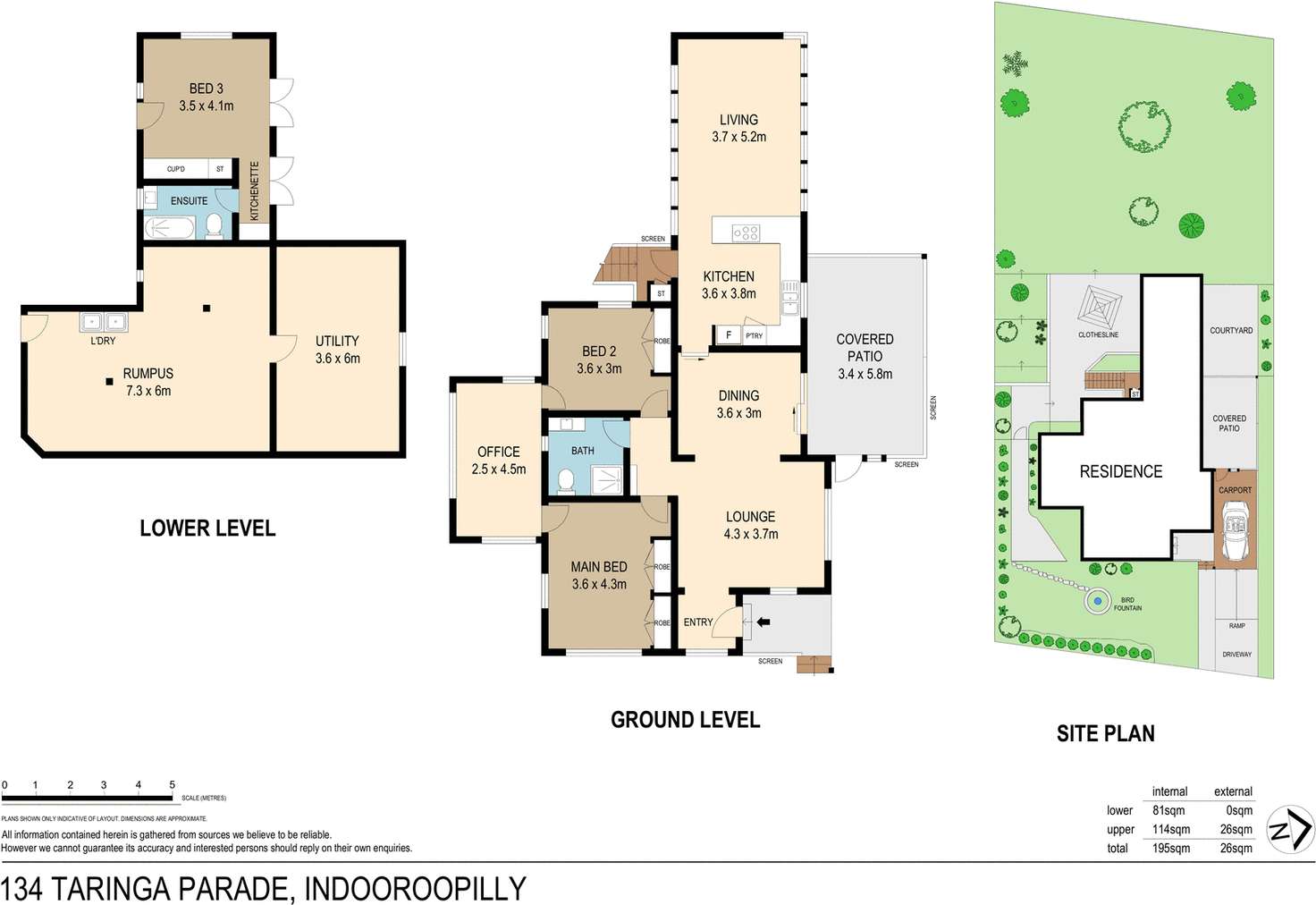 Floorplan of Homely house listing, 134 Taringa Parade, Indooroopilly QLD 4068
