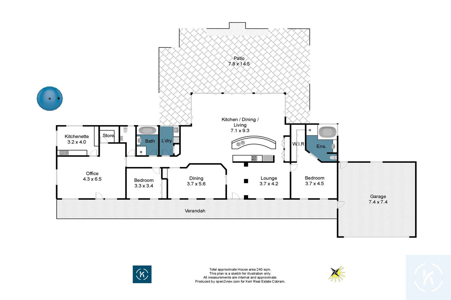Floorplan of Homely house listing, 26 Catona Crescent, Cobram VIC 3644