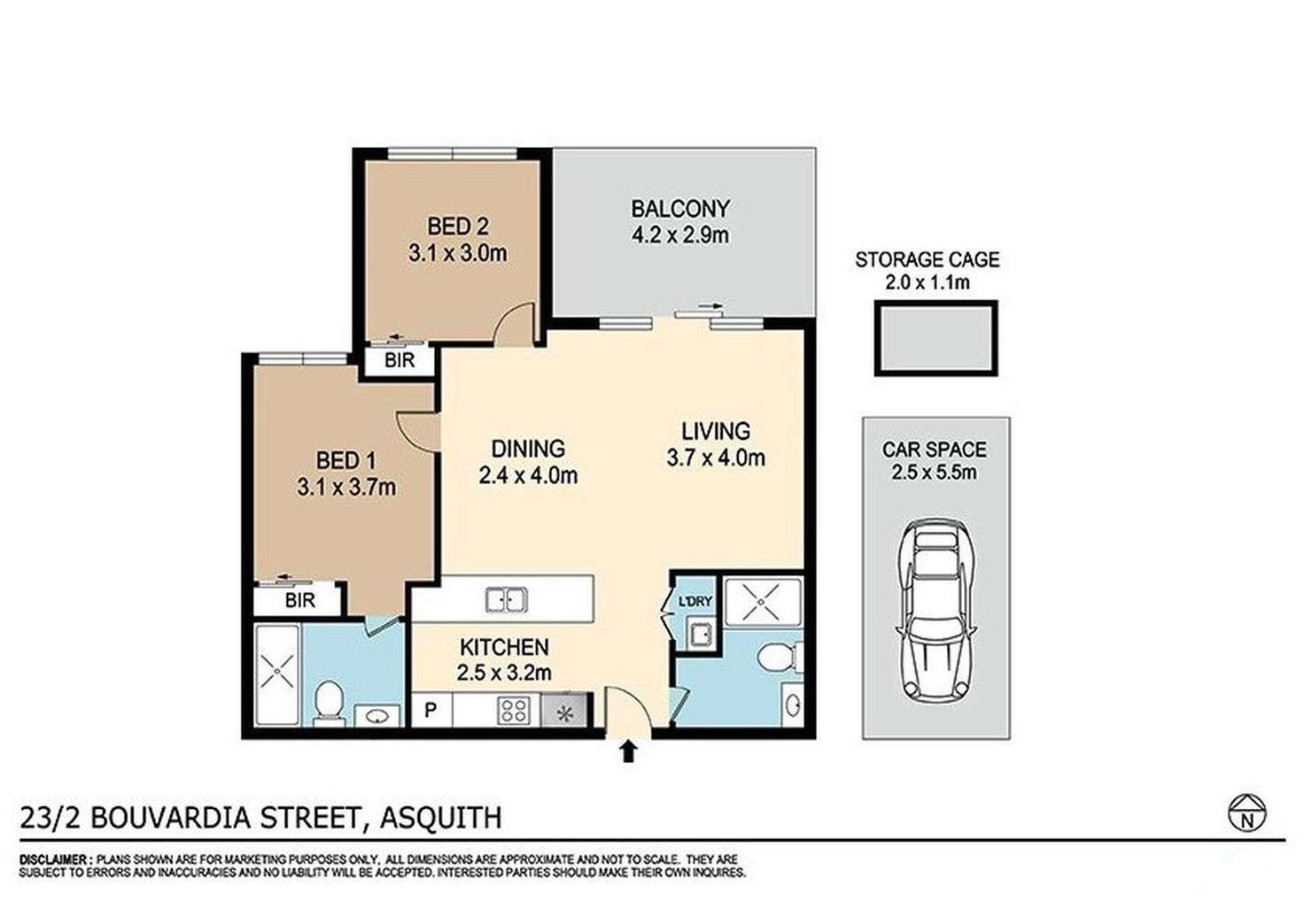 Floorplan of Homely apartment listing, 23/2 Bouvardia Street, Asquith NSW 2077