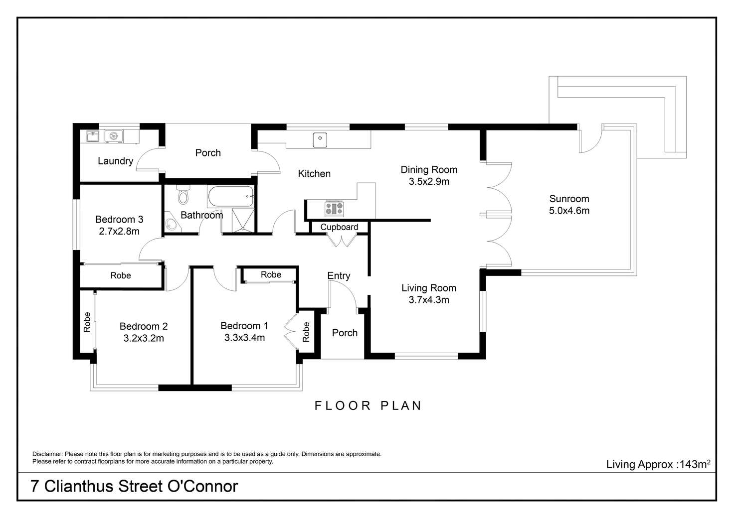 Floorplan of Homely house listing, 7 Clianthus Street, O'connor ACT 2602