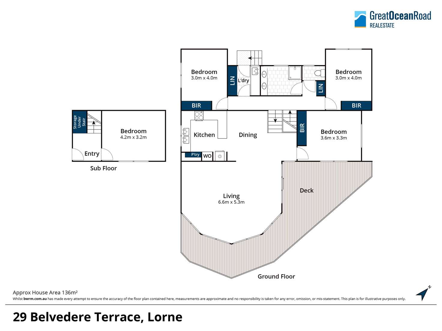 Floorplan of Homely house listing, 29 Belvedere Terrace, Lorne VIC 3232