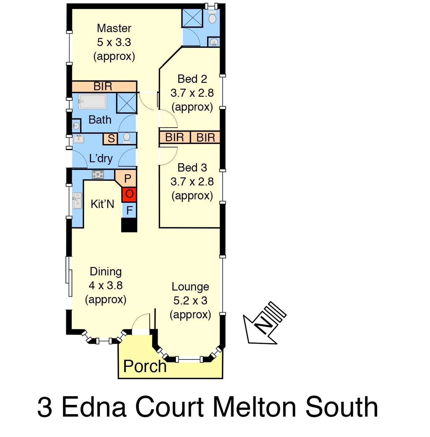 Floorplan of Homely house listing, 3 Edna Court, Melton South VIC 3338