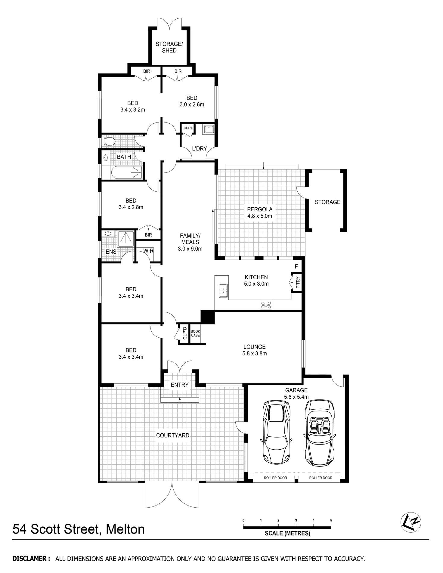 Floorplan of Homely house listing, 54 Scott Street, Melton VIC 3337