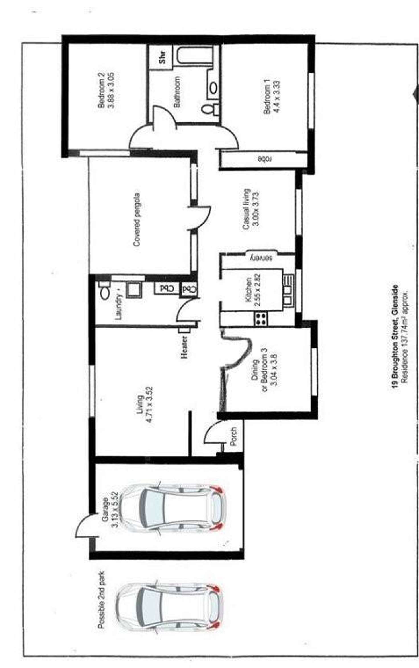 Floorplan of Homely house listing, 19 Broughton Street, Glenside SA 5065