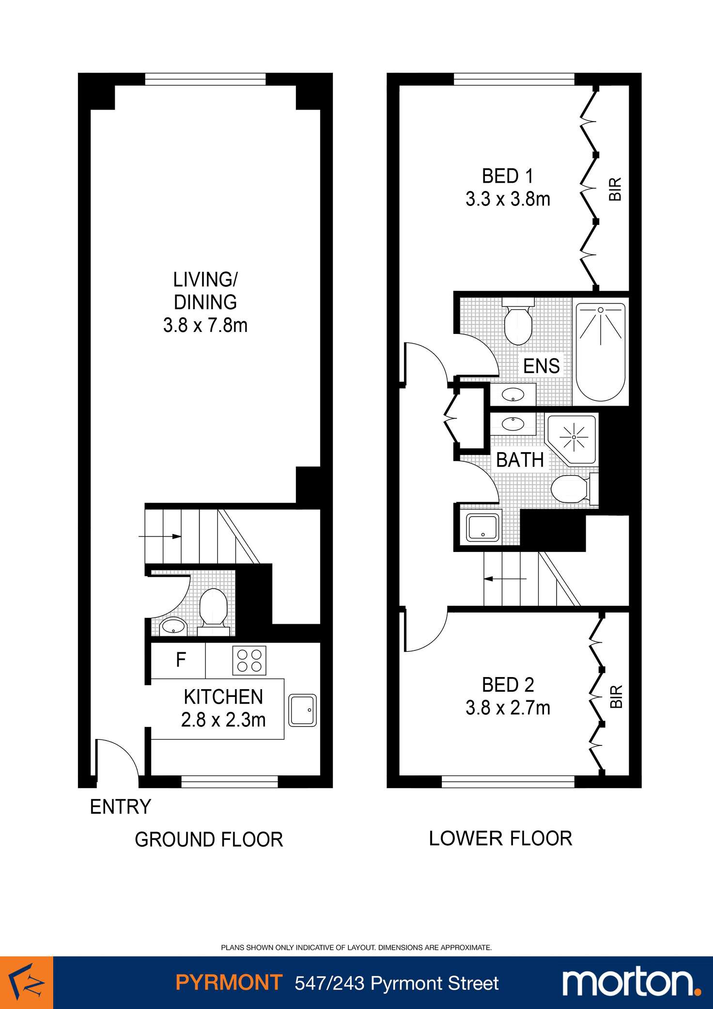 Floorplan of Homely apartment listing, 547/243 Pyrmont Street, Pyrmont NSW 2009