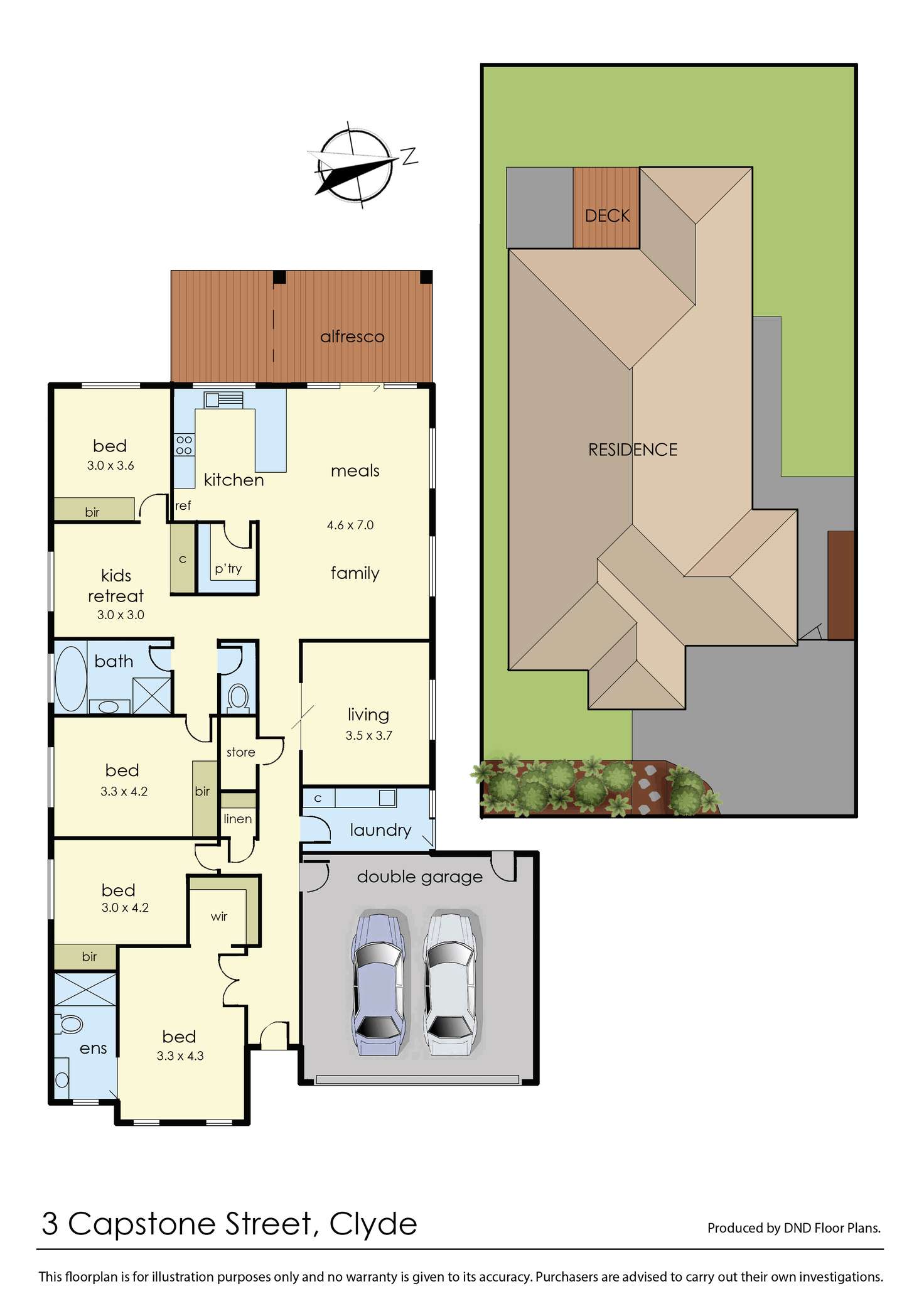 Floorplan of Homely house listing, 3 Capstone Street, Clyde VIC 3978