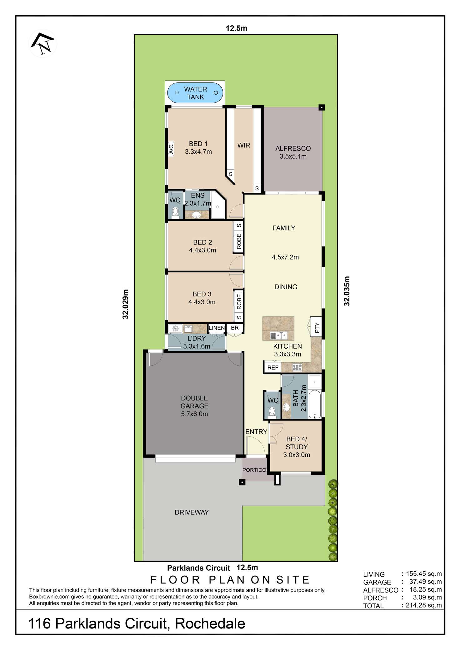 Floorplan of Homely house listing, 116 Parklands Circuit, Rochedale QLD 4123