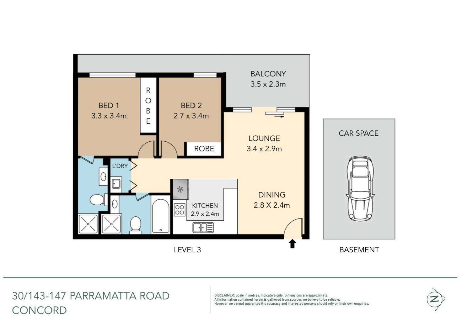 Floorplan of Homely apartment listing, 30/143-147 Parramatta Road, Concord NSW 2137