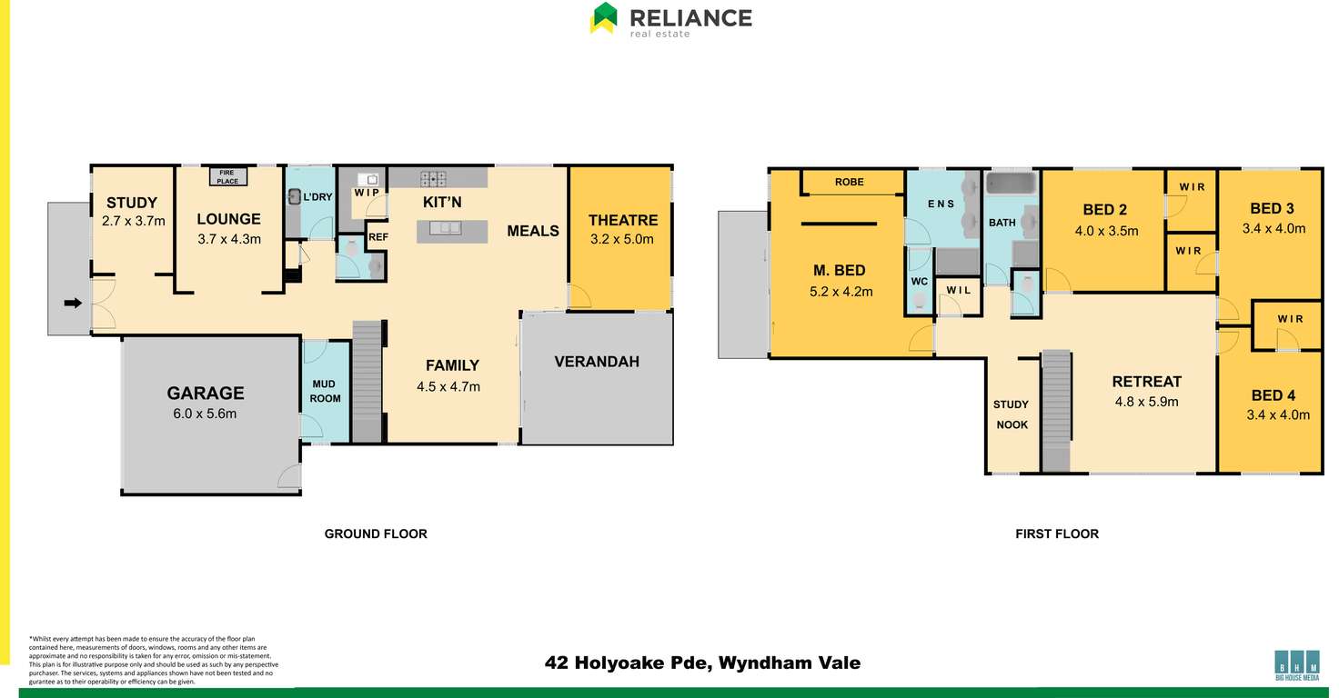 Floorplan of Homely house listing, 42 Holyoake Parade, Manor Lakes VIC 3024