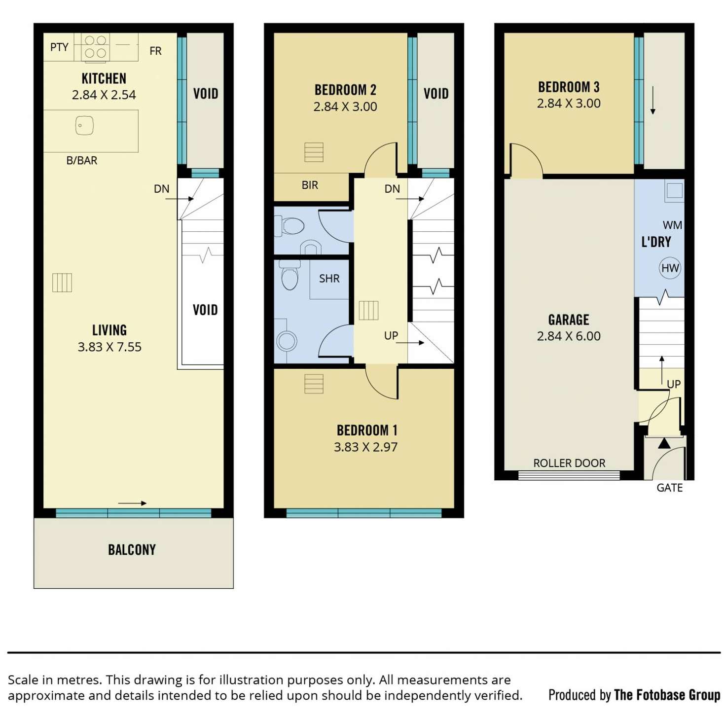 Floorplan of Homely townhouse listing, 18/107 Grote Street, Adelaide SA 5000