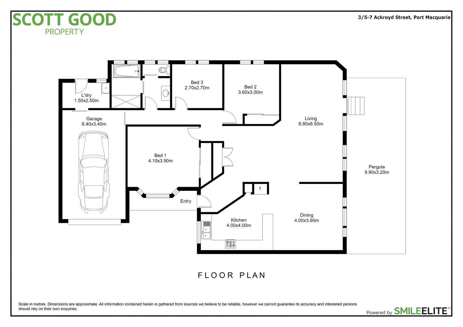 Floorplan of Homely unit listing, 3/5-7 Ackroyd Street, Port Macquarie NSW 2444