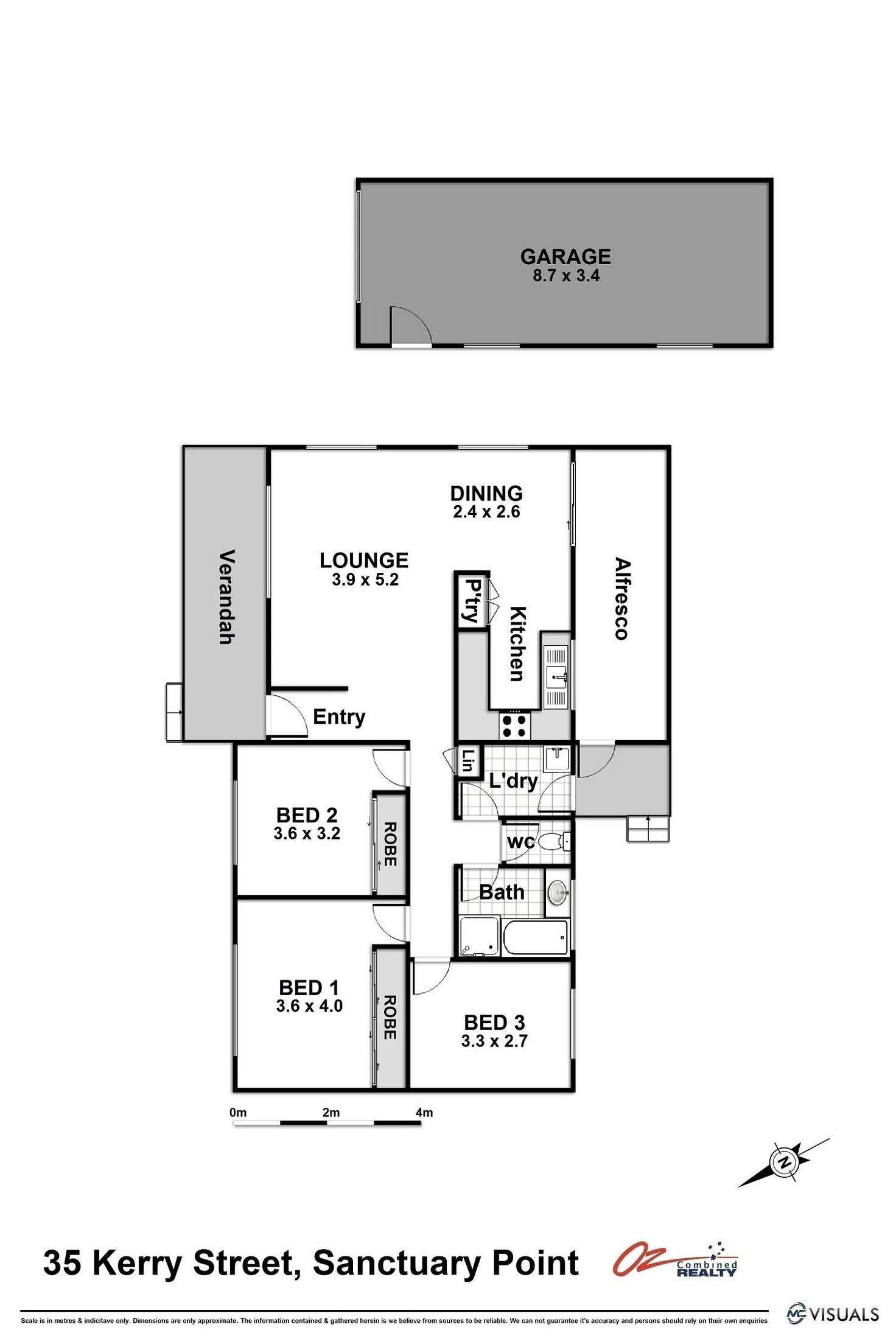 Floorplan of Homely house listing, 35 Kerry Street, Sanctuary Point NSW 2540