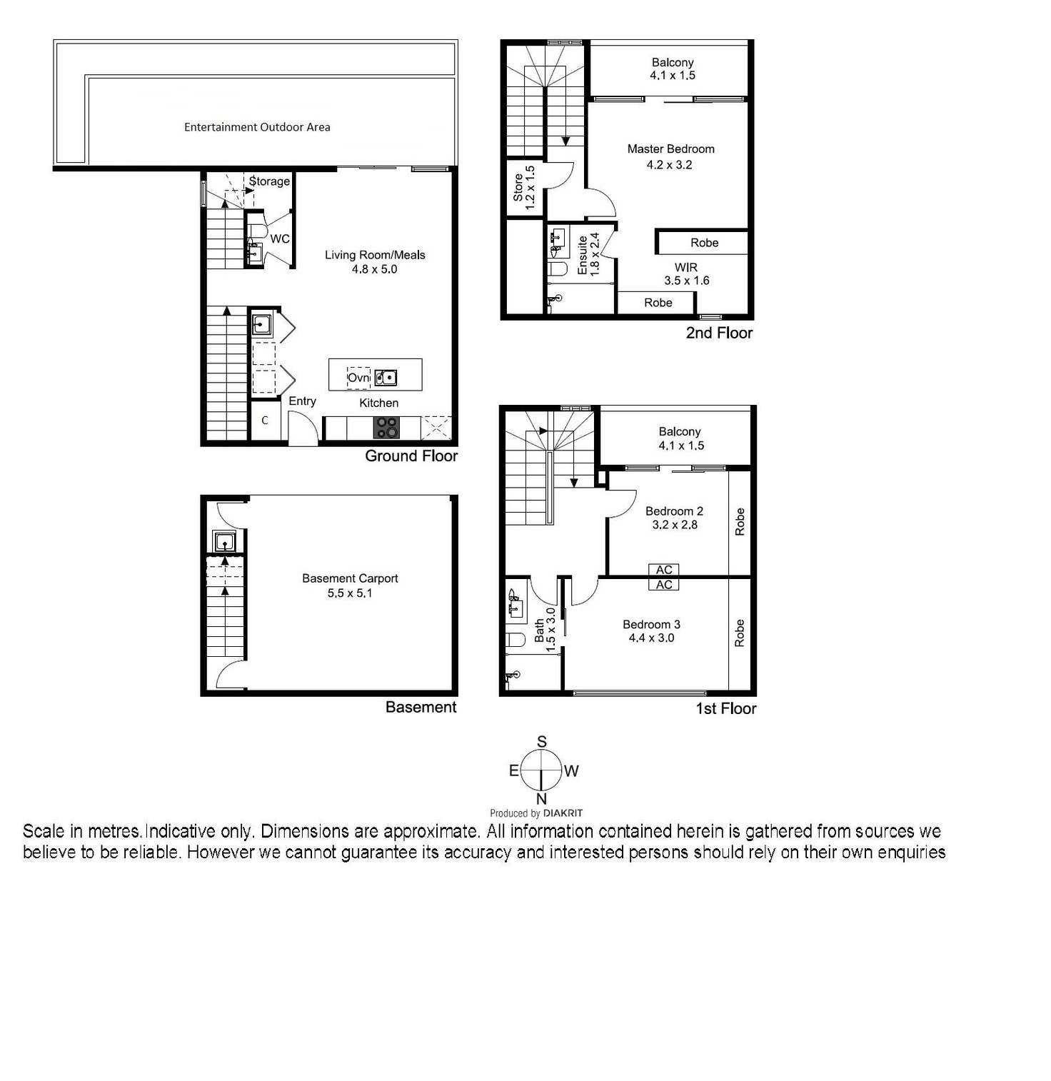 Floorplan of Homely townhouse listing, 3/251 Riversdale Road, Hawthorn East VIC 3123