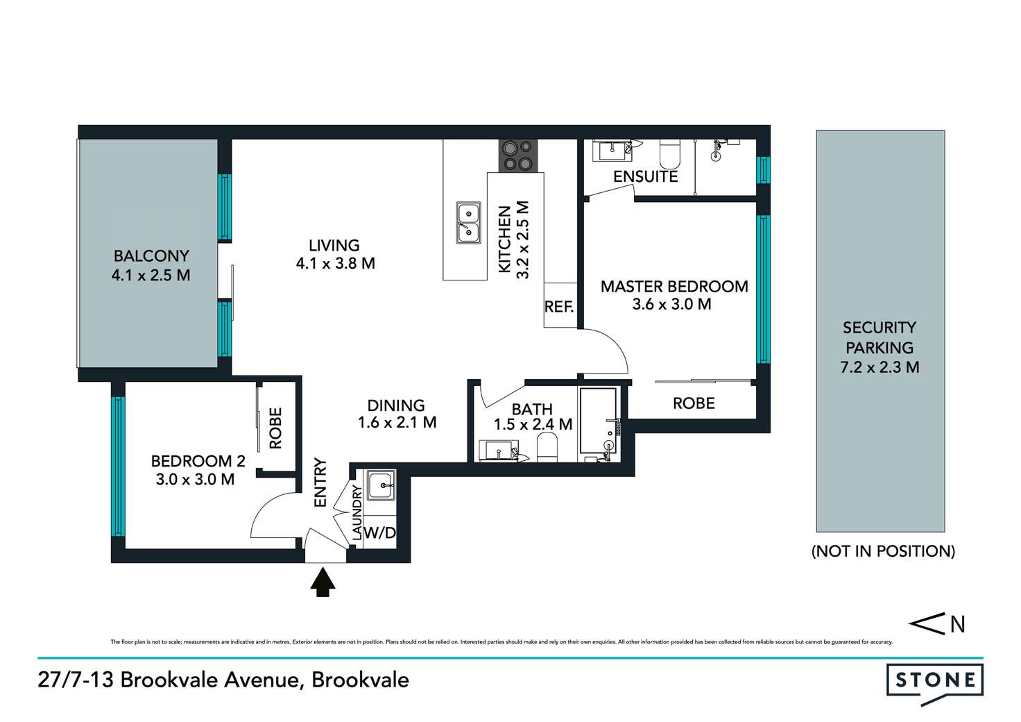 Floorplan of Homely apartment listing, 27/7-13 Brookvale Avenue, Brookvale NSW 2100