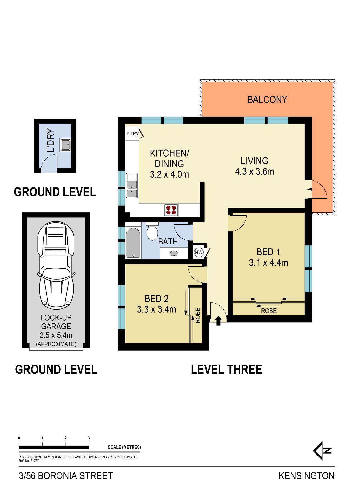 Floorplan of Homely apartment listing, 3/56 Boronia Street, Kensington NSW 2033