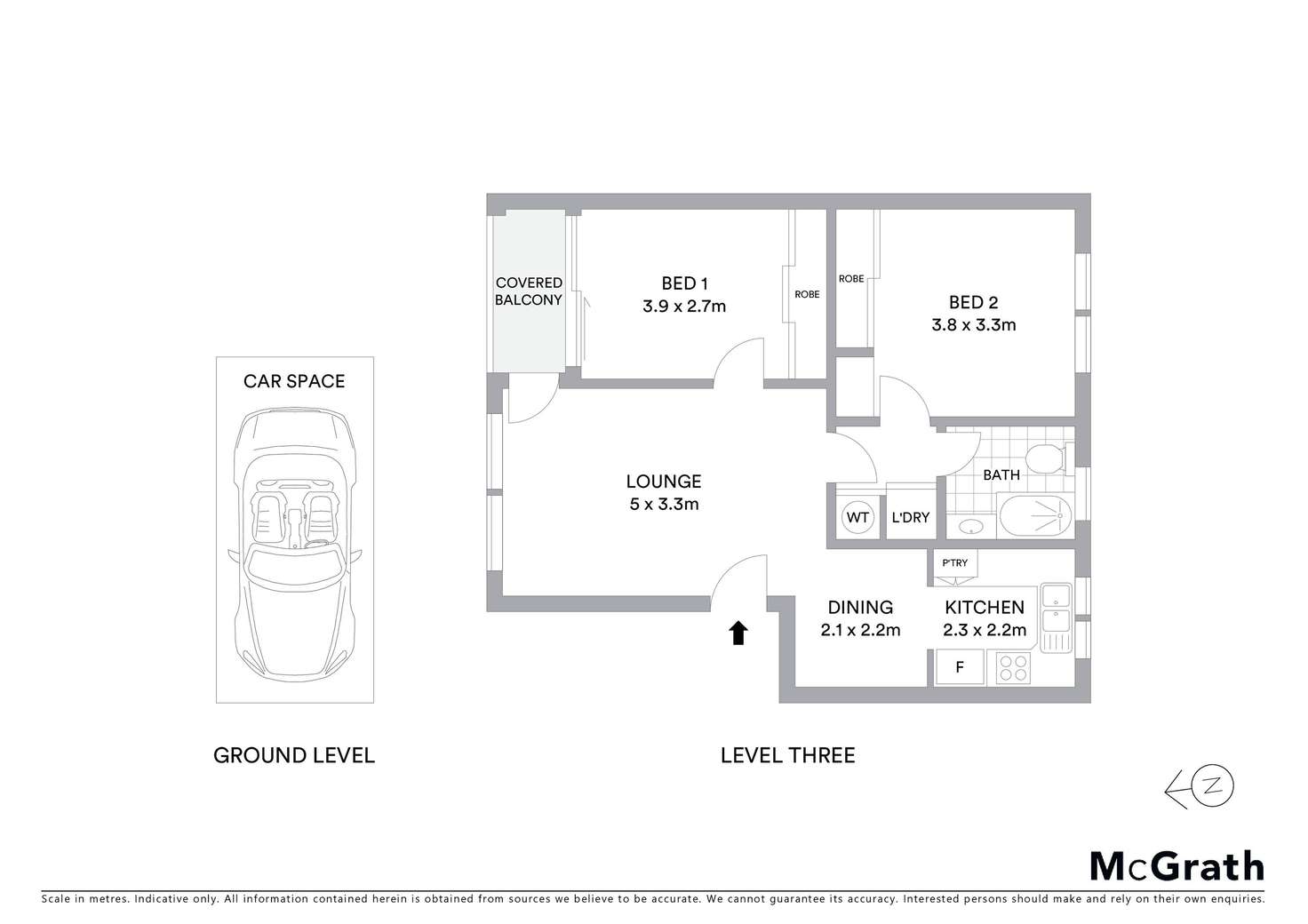 Floorplan of Homely apartment listing, 3/15A Merlin Street, Neutral Bay NSW 2089