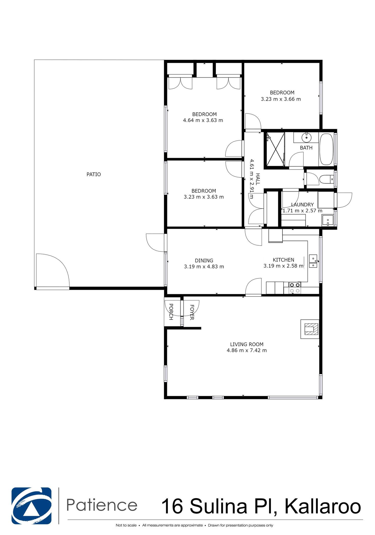 Floorplan of Homely house listing, 16 Sulina Place, Kallaroo WA 6025