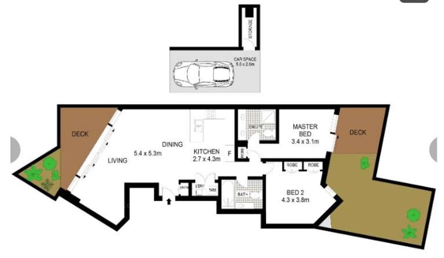 Floorplan of Homely apartment listing, 11/3-13 Bundarra Avenue South, Wahroonga NSW 2076