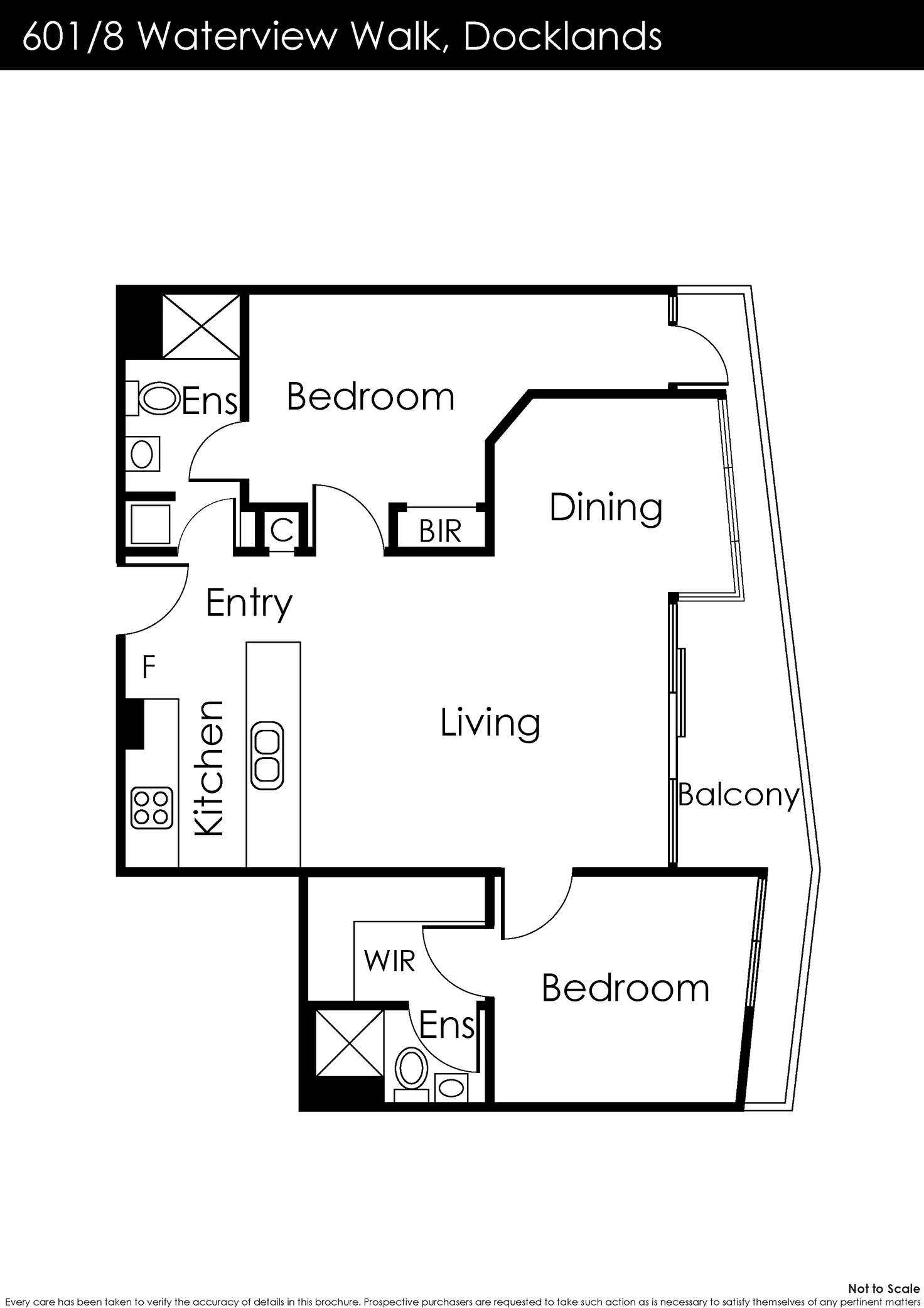 Floorplan of Homely apartment listing, 601/8 Waterview Walk, Docklands VIC 3008