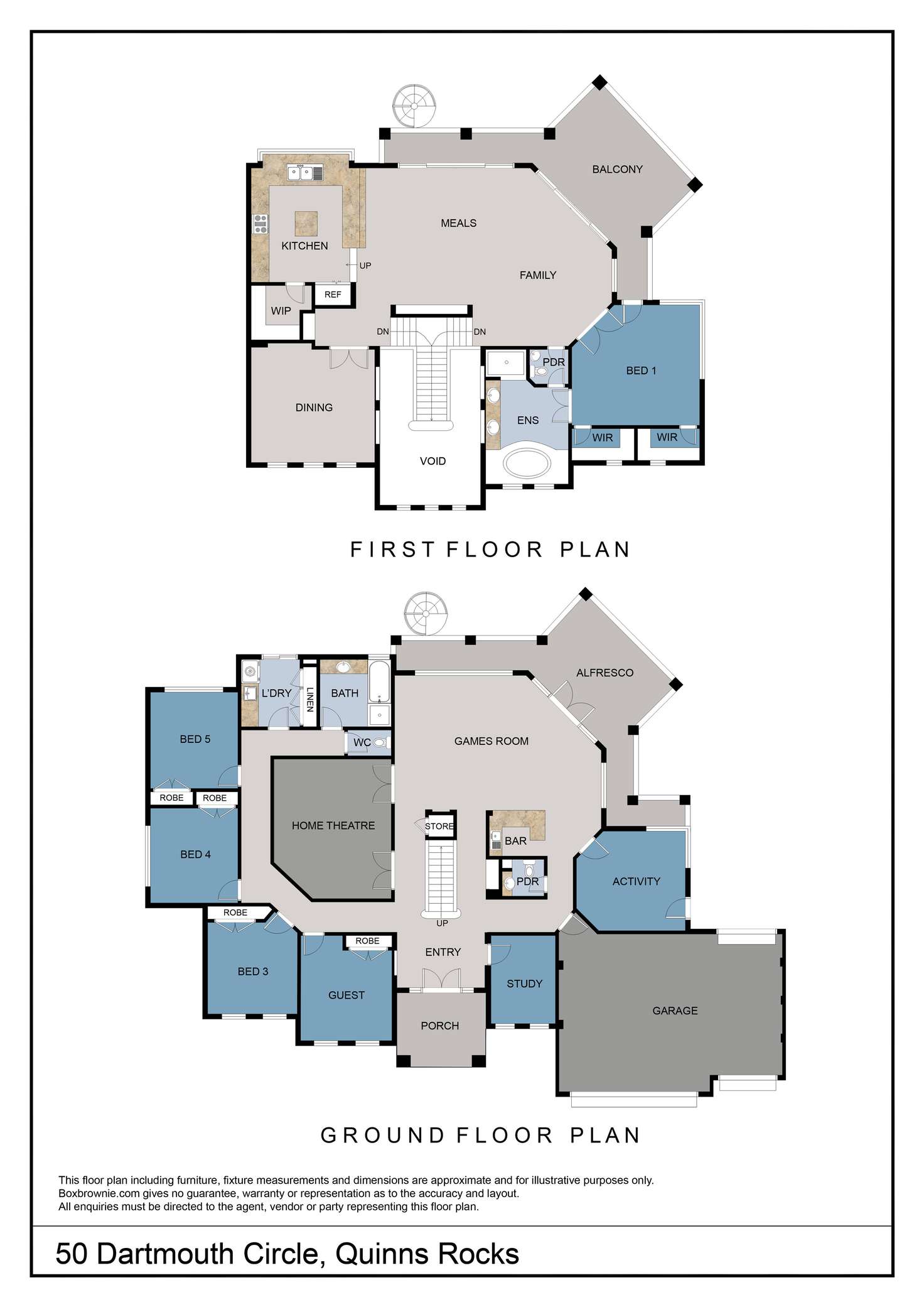 Floorplan of Homely house listing, 50 Dartmouth Circle, Quinns Rocks WA 6030