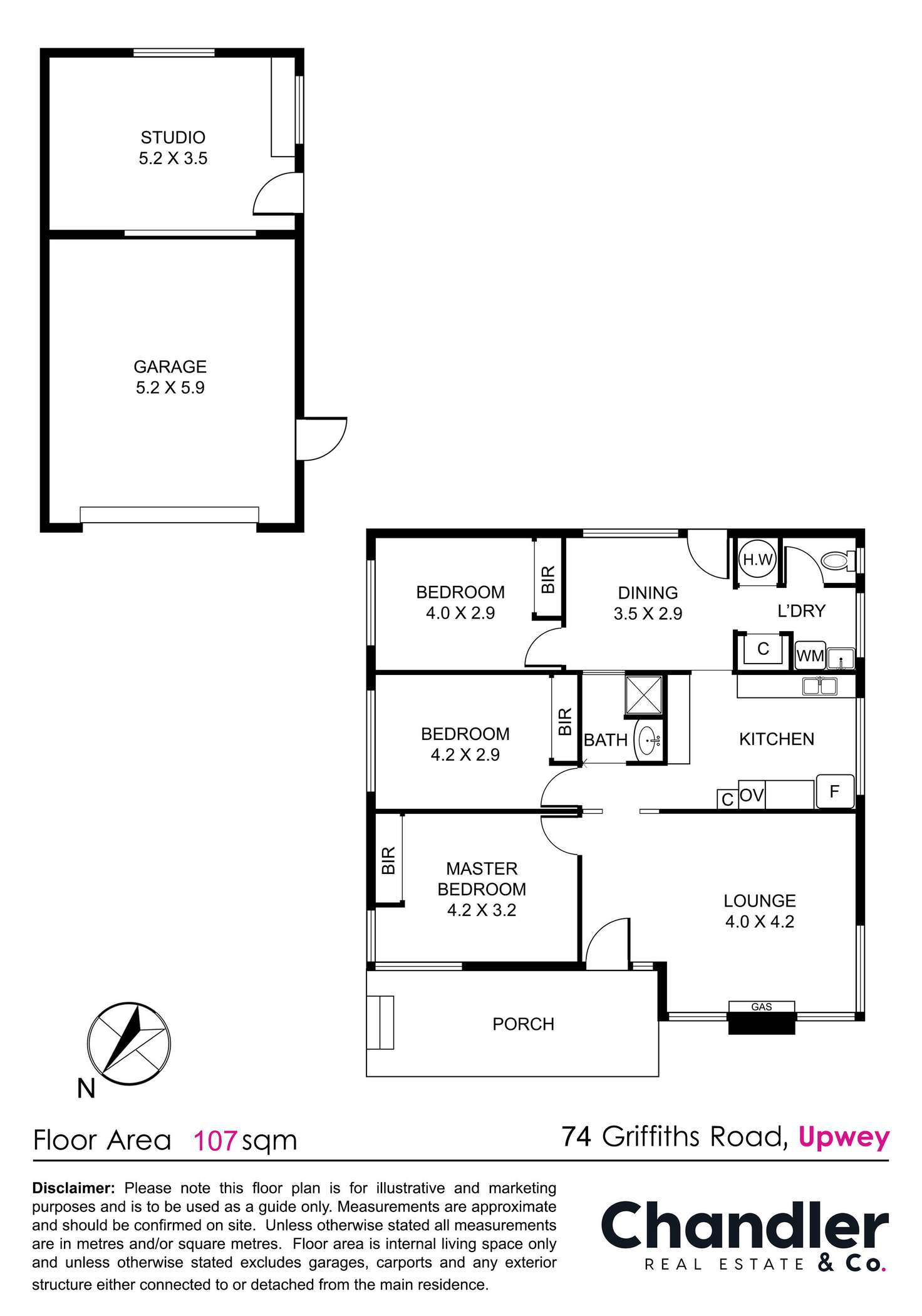 Floorplan of Homely house listing, 74 Griffiths Road, Upwey VIC 3158