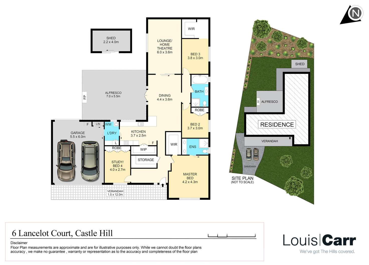 Floorplan of Homely house listing, 6 Lancelot Court, Castle Hill NSW 2154