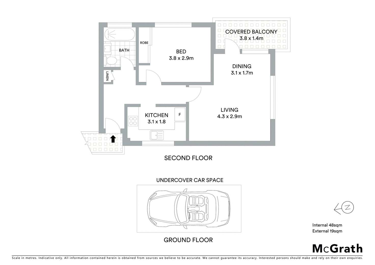 Floorplan of Homely apartment listing, 5/125 Macpherson Street, Bronte NSW 2024