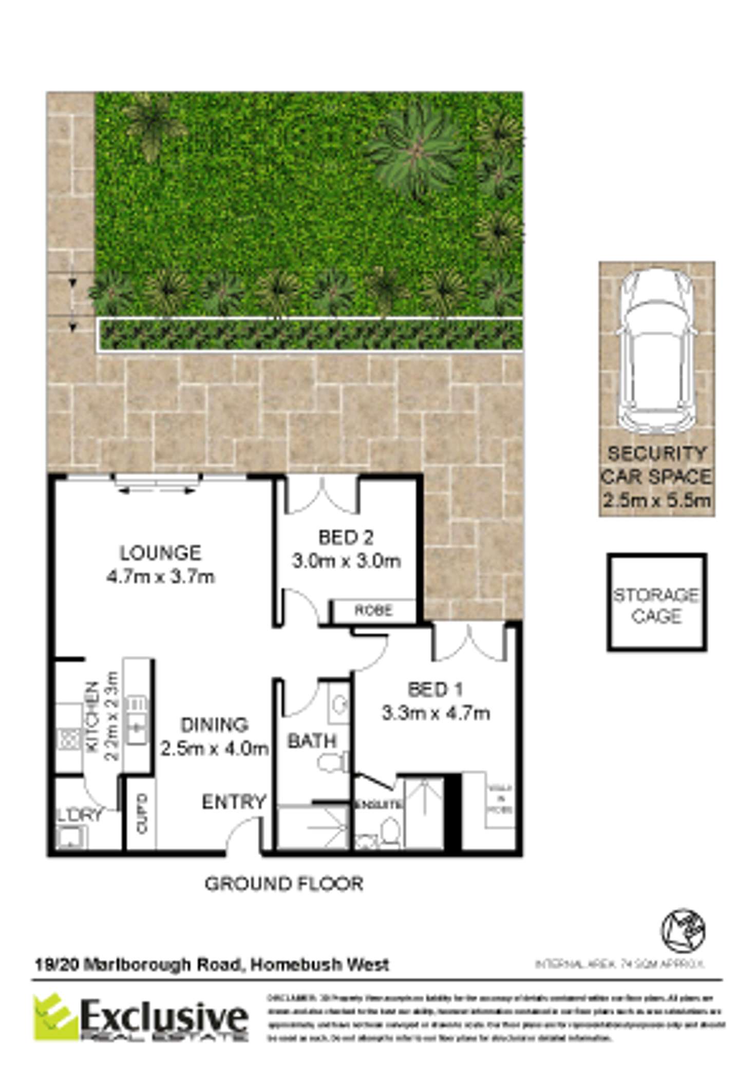 Floorplan of Homely apartment listing, 19/20-26 Marlborough Road, Homebush West NSW 2140