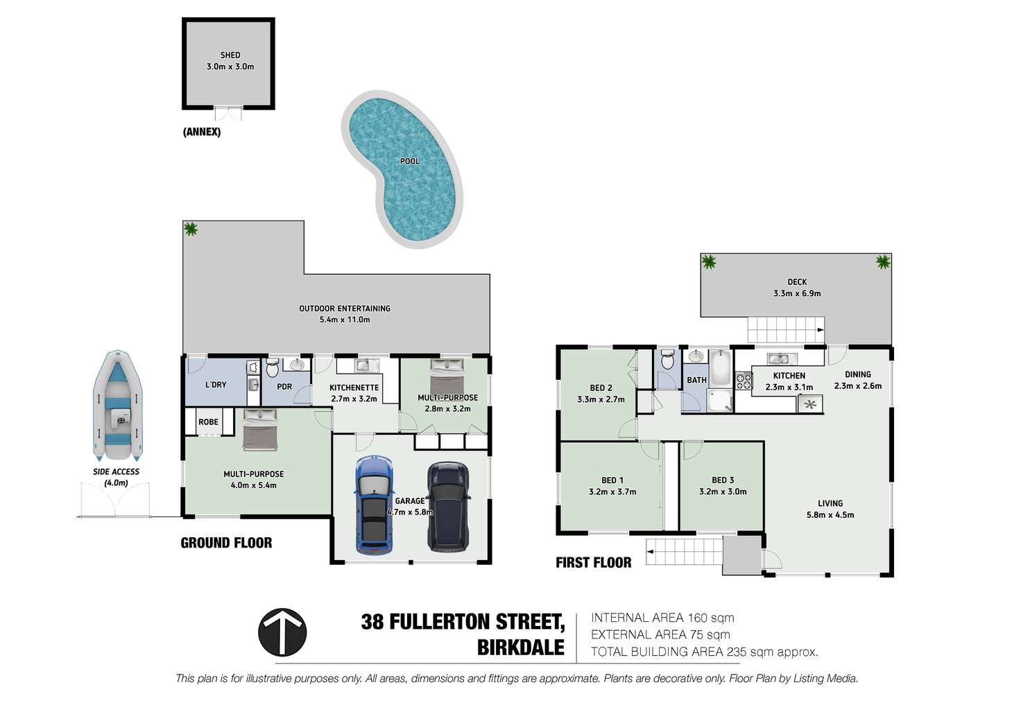 Floorplan of Homely house listing, 38 Fullerton Street, Birkdale QLD 4159