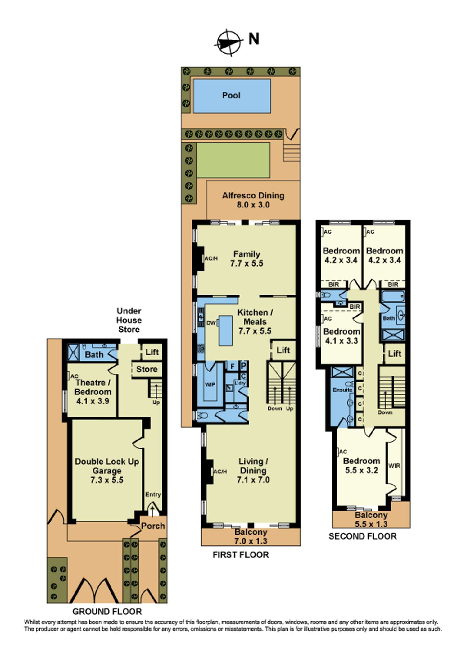 Floorplan of Homely house listing, 34A Scott Street, Essendon VIC 3040