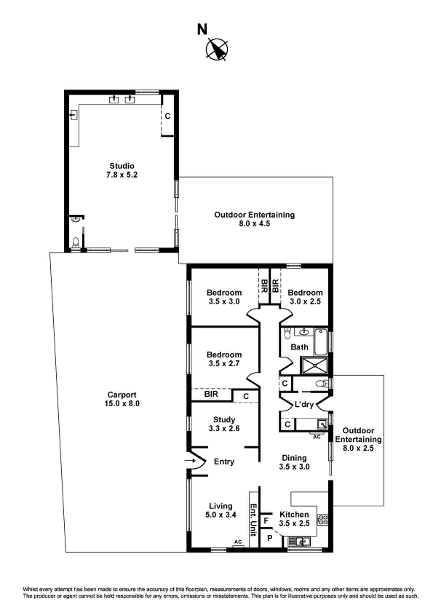 Floorplan of Homely house listing, 21 Cole Street, Laverton VIC 3028