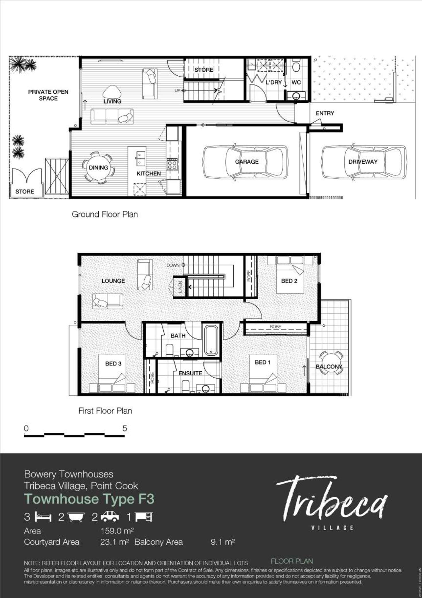 Floorplan of Homely townhouse listing, 33 Kenswick Street, Point Cook VIC 3030