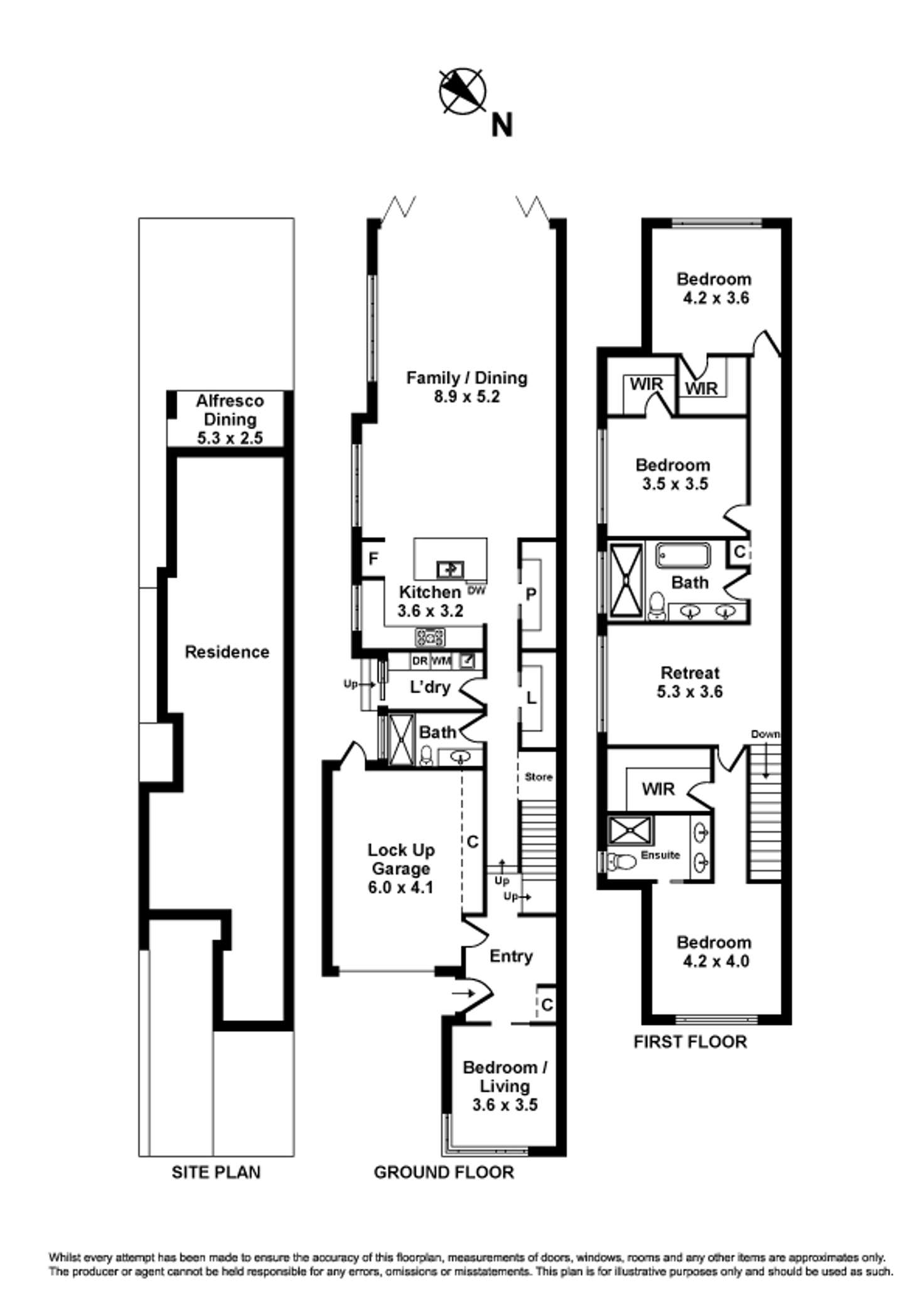 Floorplan of Homely townhouse listing, 89 Mascoma Street, Strathmore VIC 3041