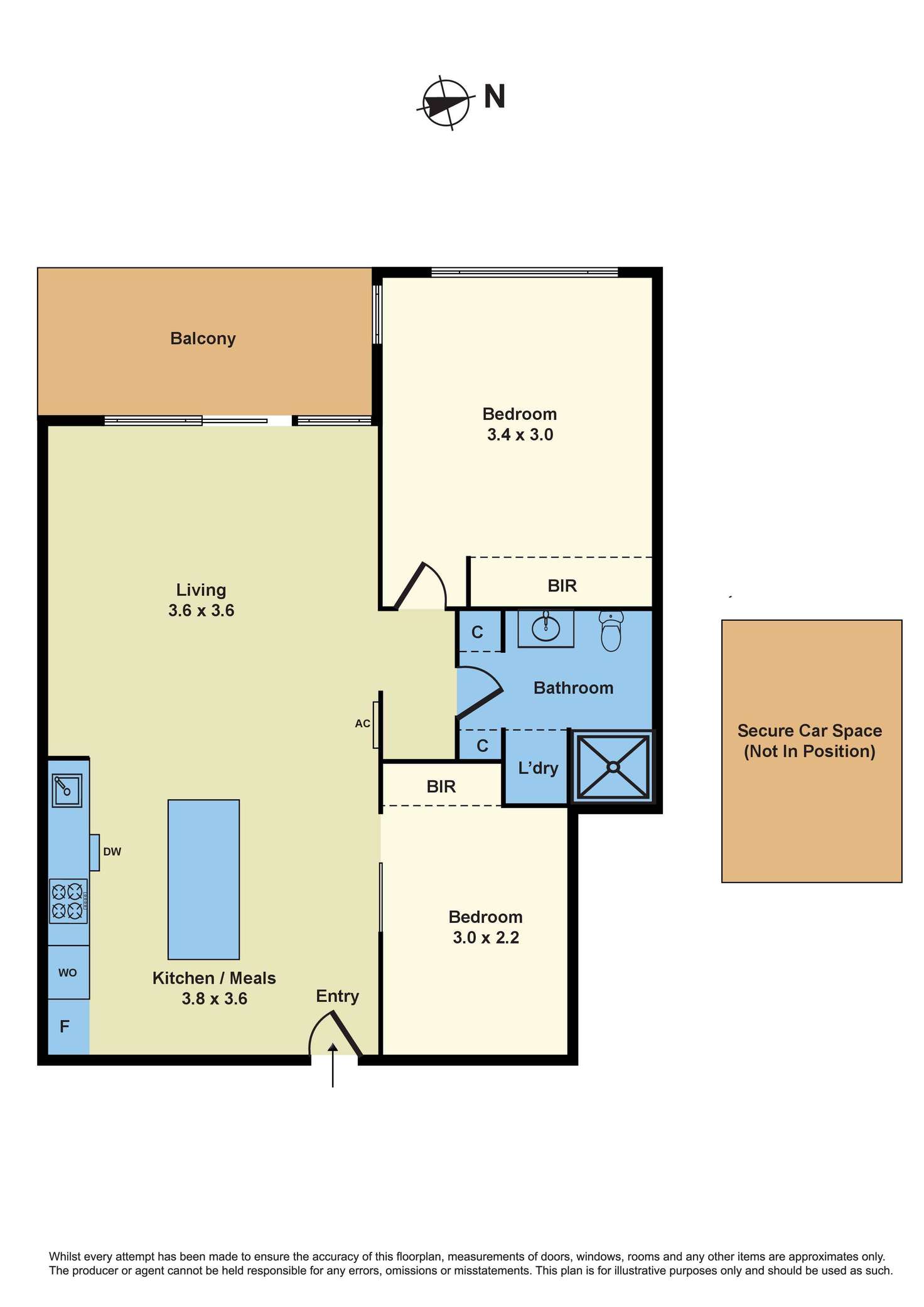 Floorplan of Homely unit listing, 12/130 Victoria Street, Seddon VIC 3011