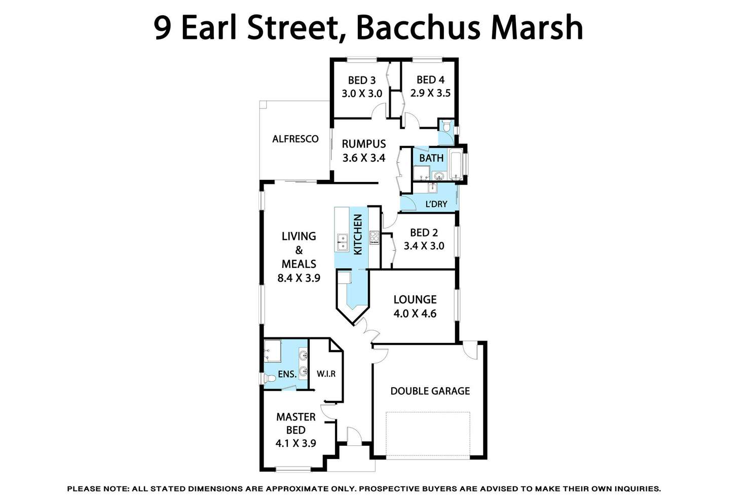 Floorplan of Homely house listing, 9 Earl Street, Bacchus Marsh VIC 3340
