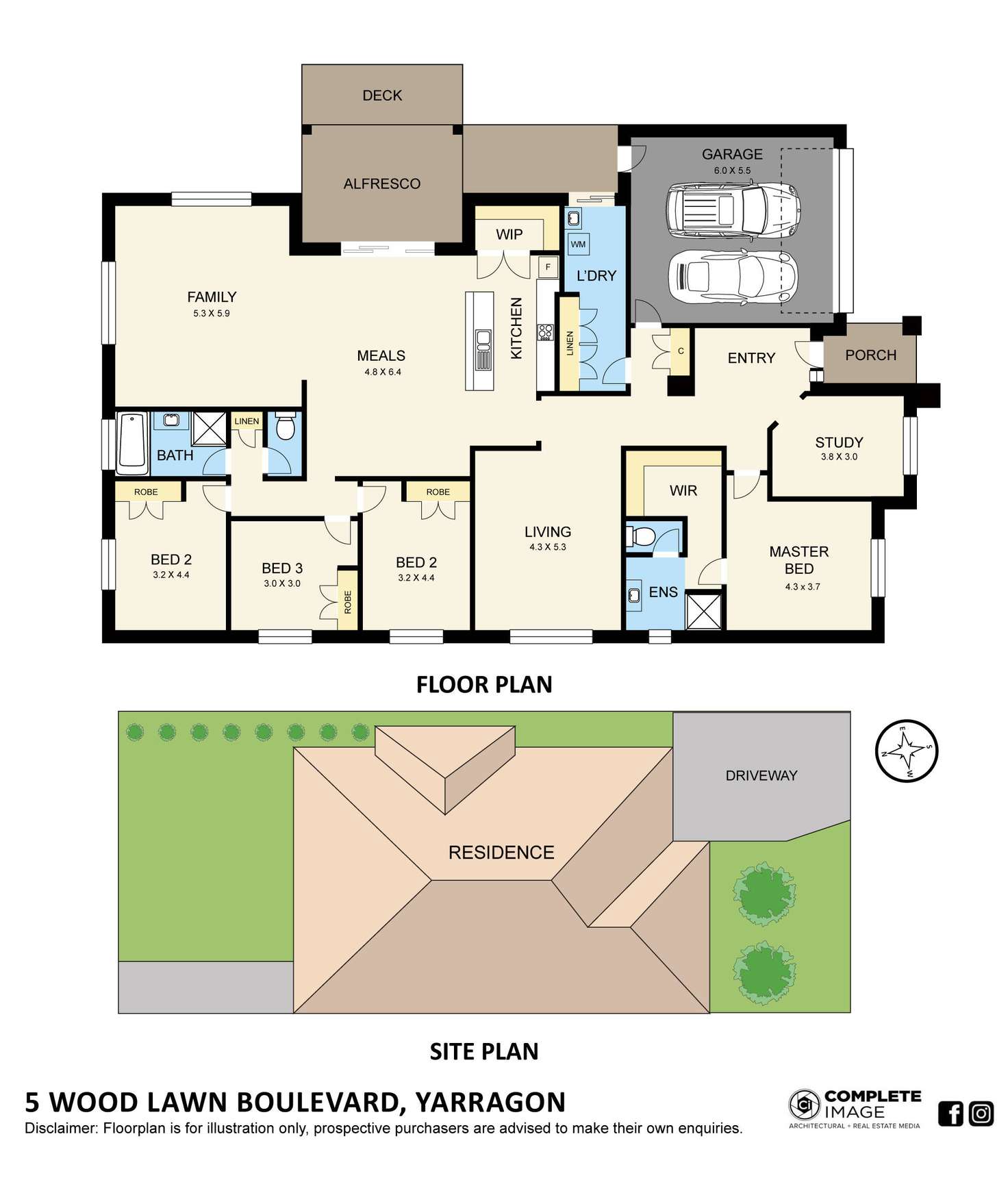Floorplan of Homely house listing, 5 Woodlawn Boulevard, Yarragon VIC 3823