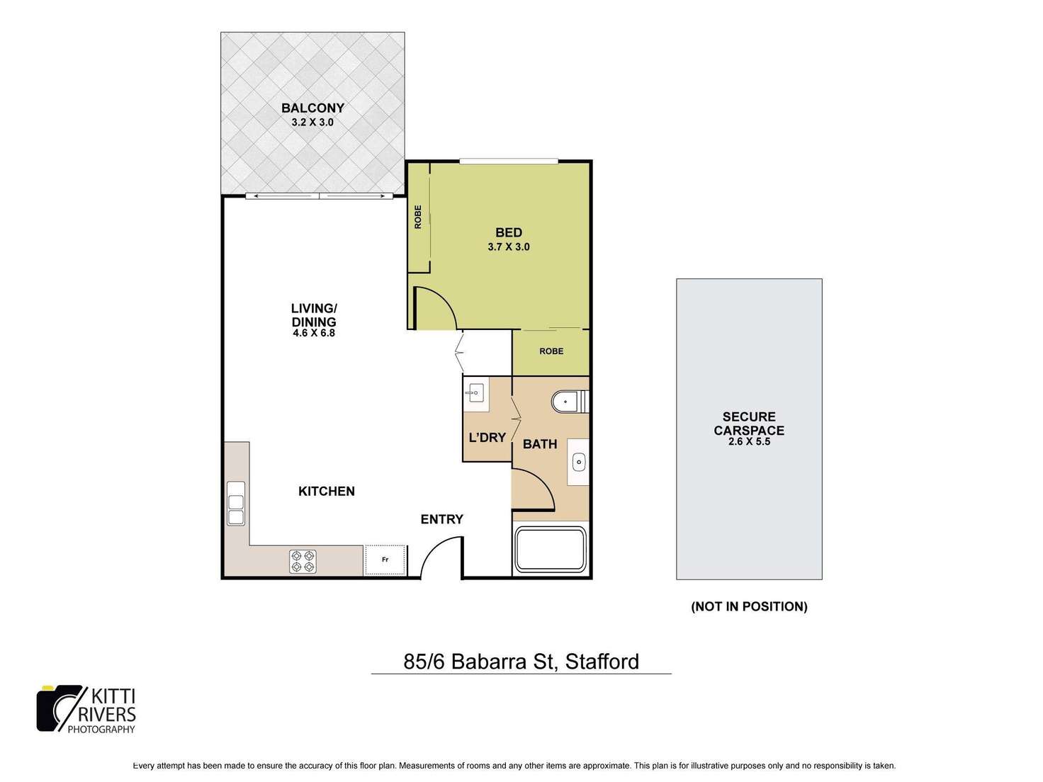 Floorplan of Homely apartment listing, 85/6 Babarra Street, Stafford QLD 4053