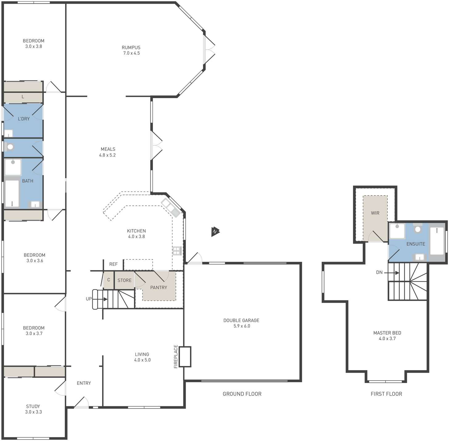 Floorplan of Homely house listing, 7 Burlington Close, Wyndham Vale VIC 3024