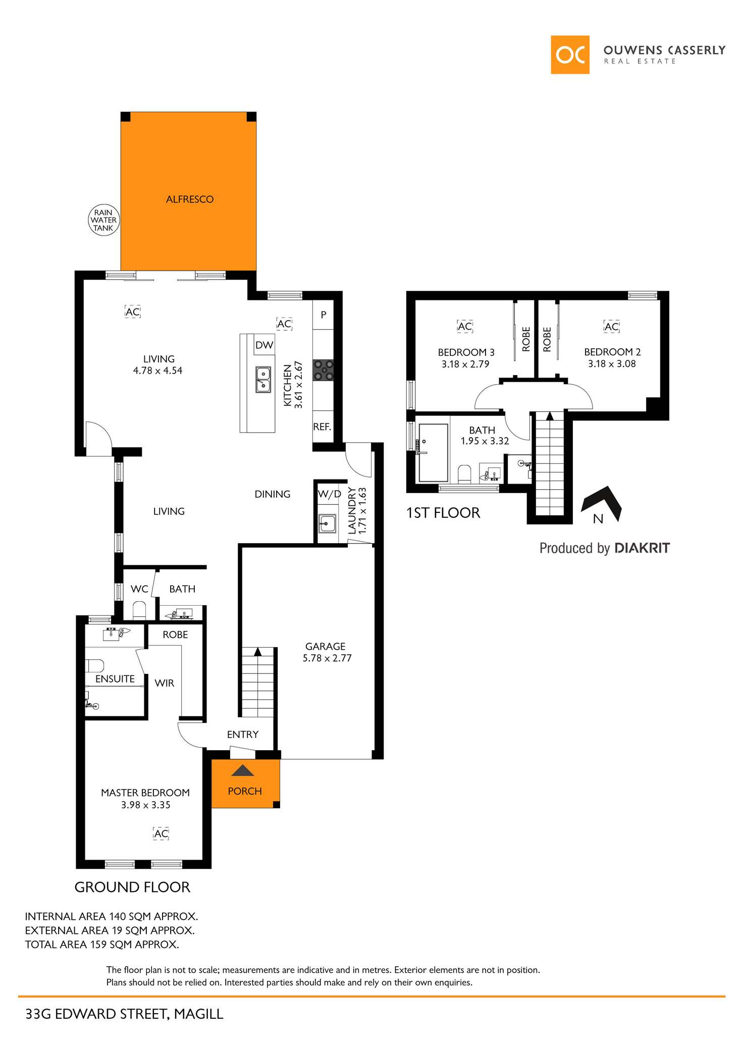 Floorplan of Homely townhouse listing, 33G Edward Street, Magill SA 5072