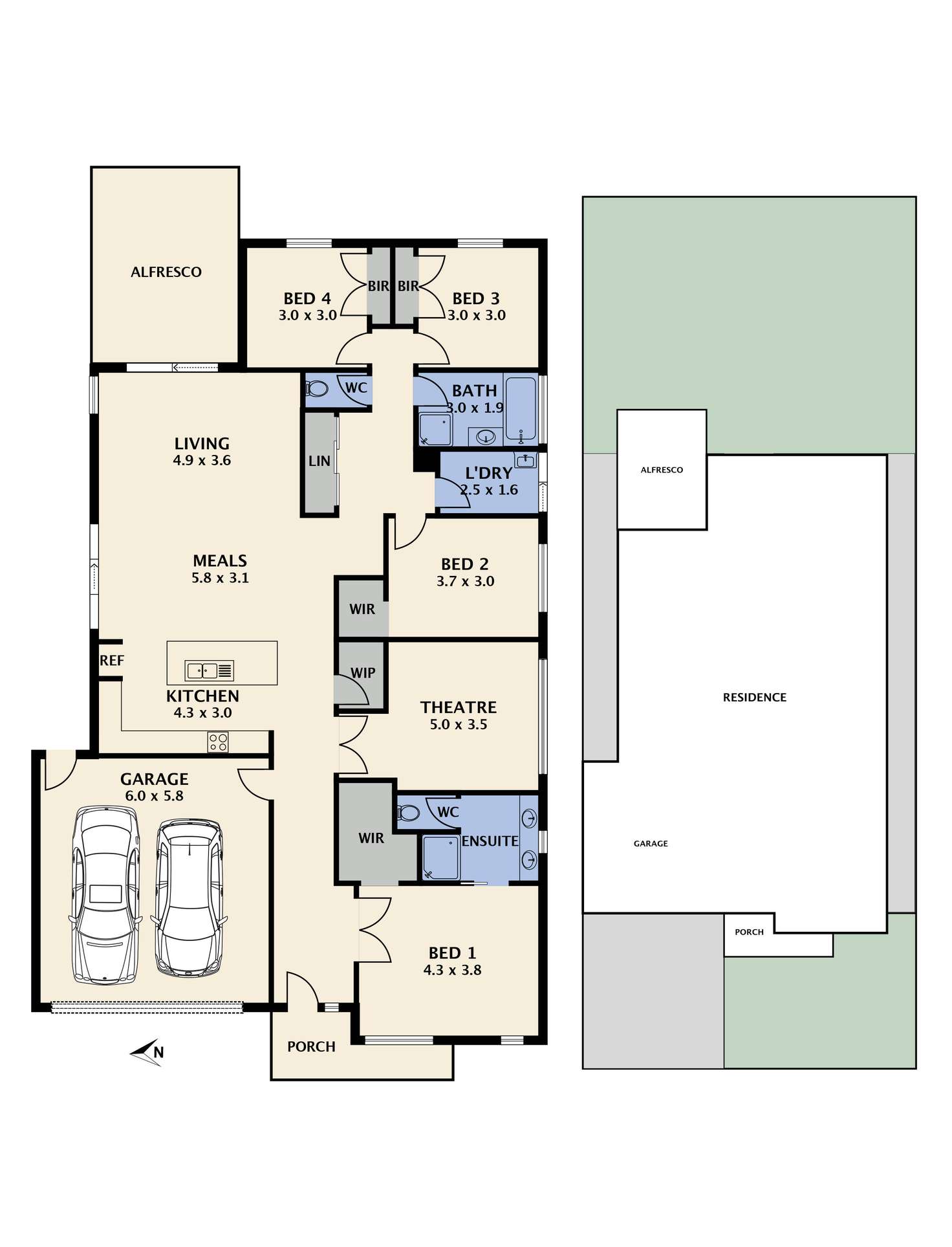 Floorplan of Homely house listing, 9 Primavera Drive, Mickleham VIC 3064