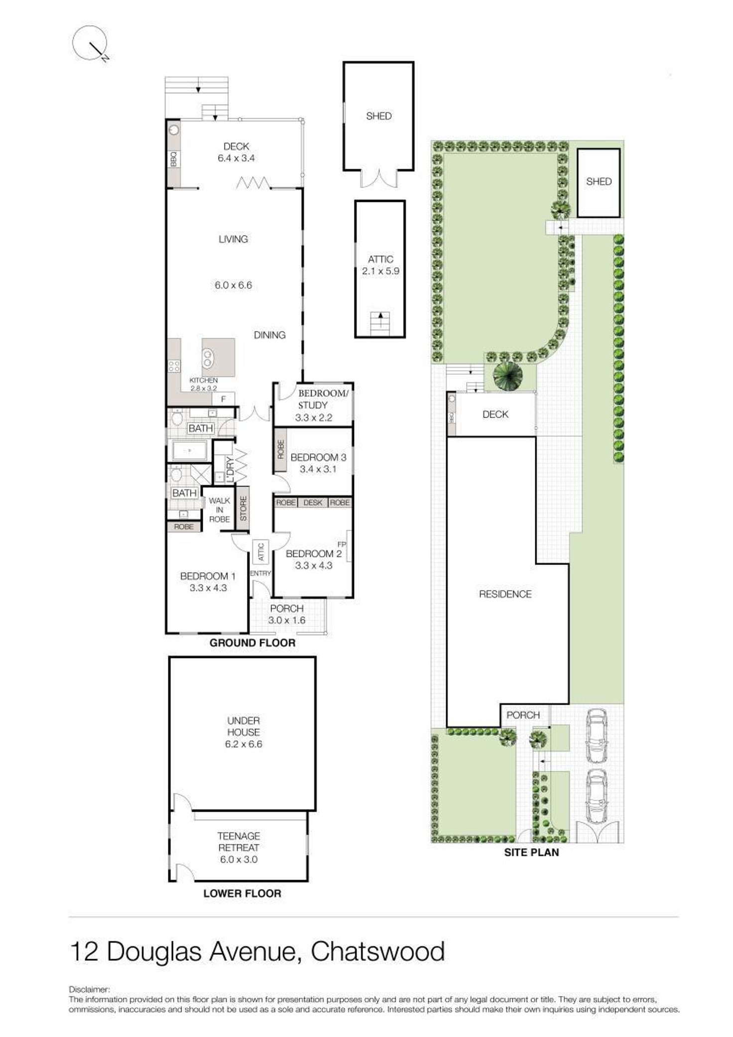 Floorplan of Homely house listing, 12 Douglas Avenue, Chatswood NSW 2067