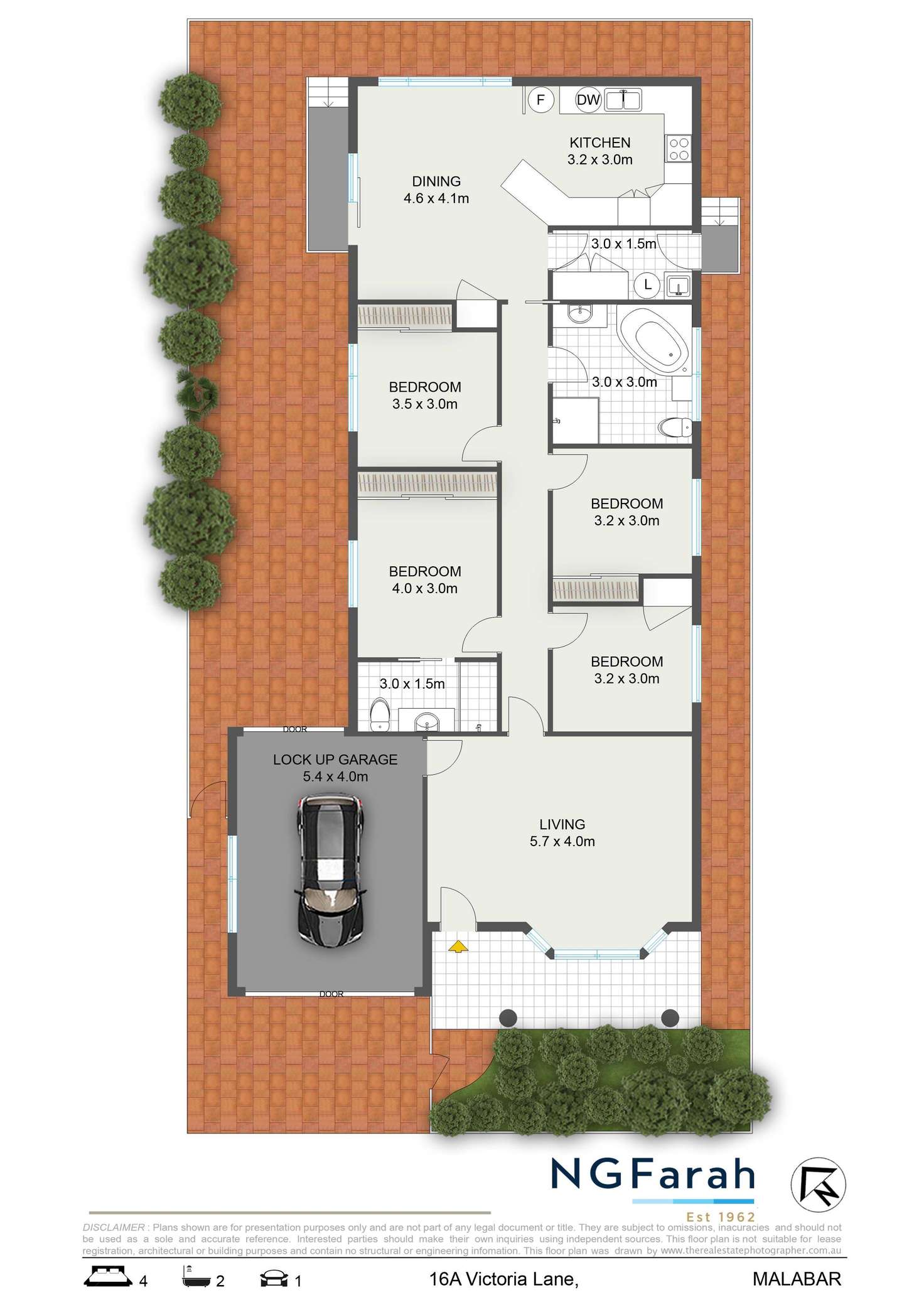 Floorplan of Homely house listing, 16A Victoria Lane, Malabar NSW 2036