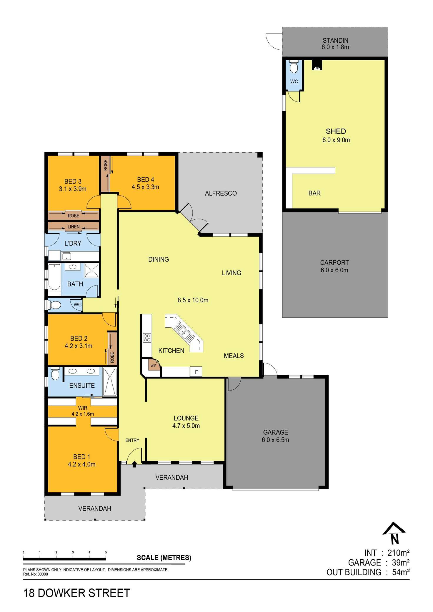 Floorplan of Homely house listing, 18 Dowker Street, Epsom VIC 3551