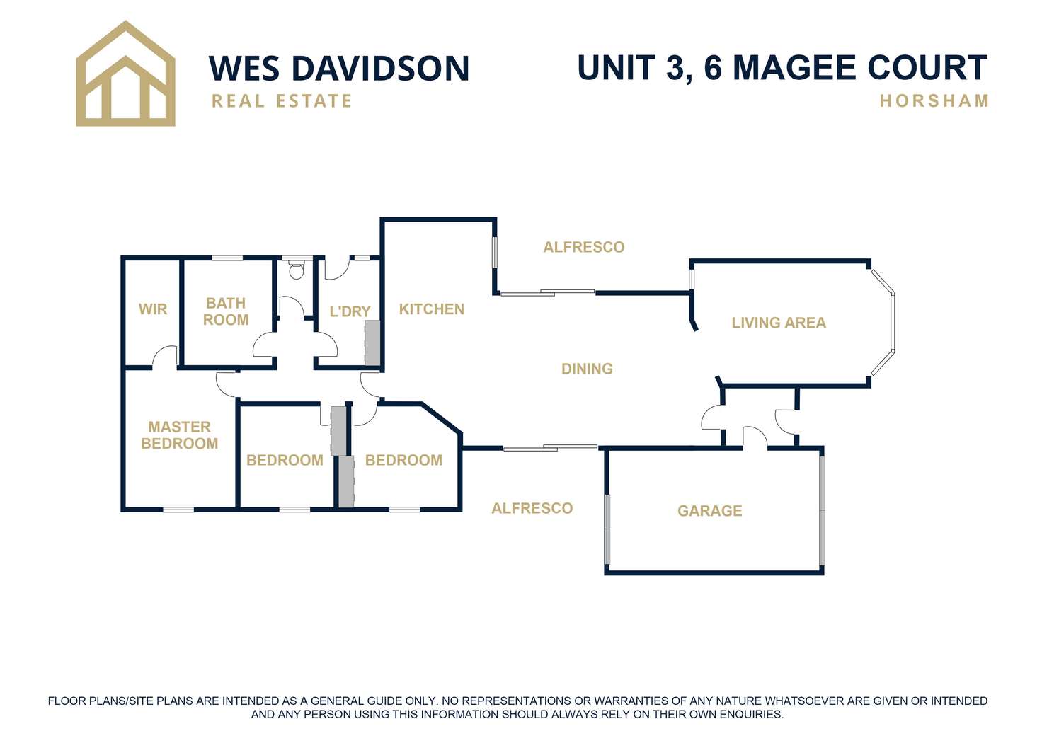 Floorplan of Homely townhouse listing, 3/6 Magee Court, Horsham VIC 3400