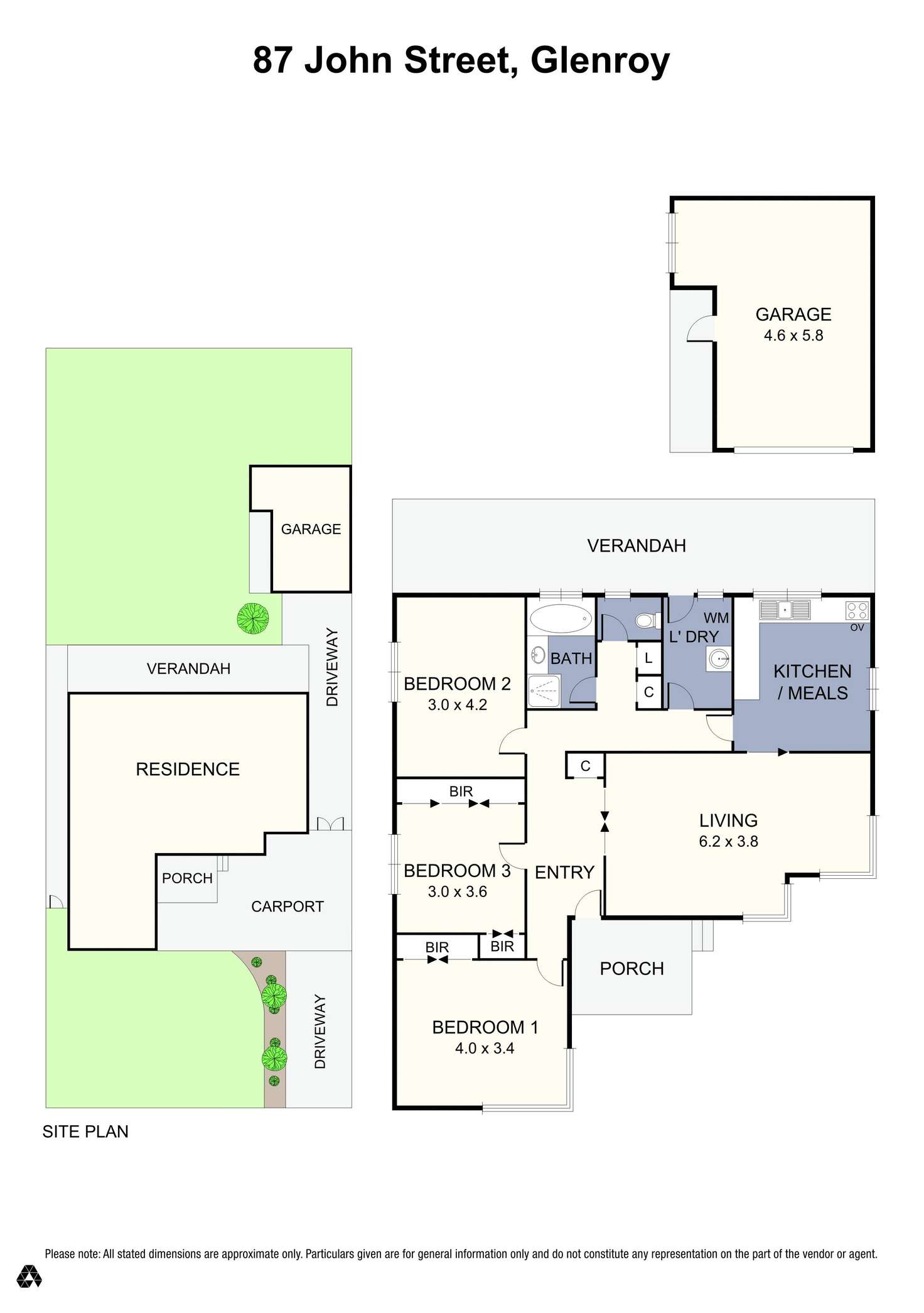 Floorplan of Homely house listing, 87 John Street, Glenroy VIC 3046