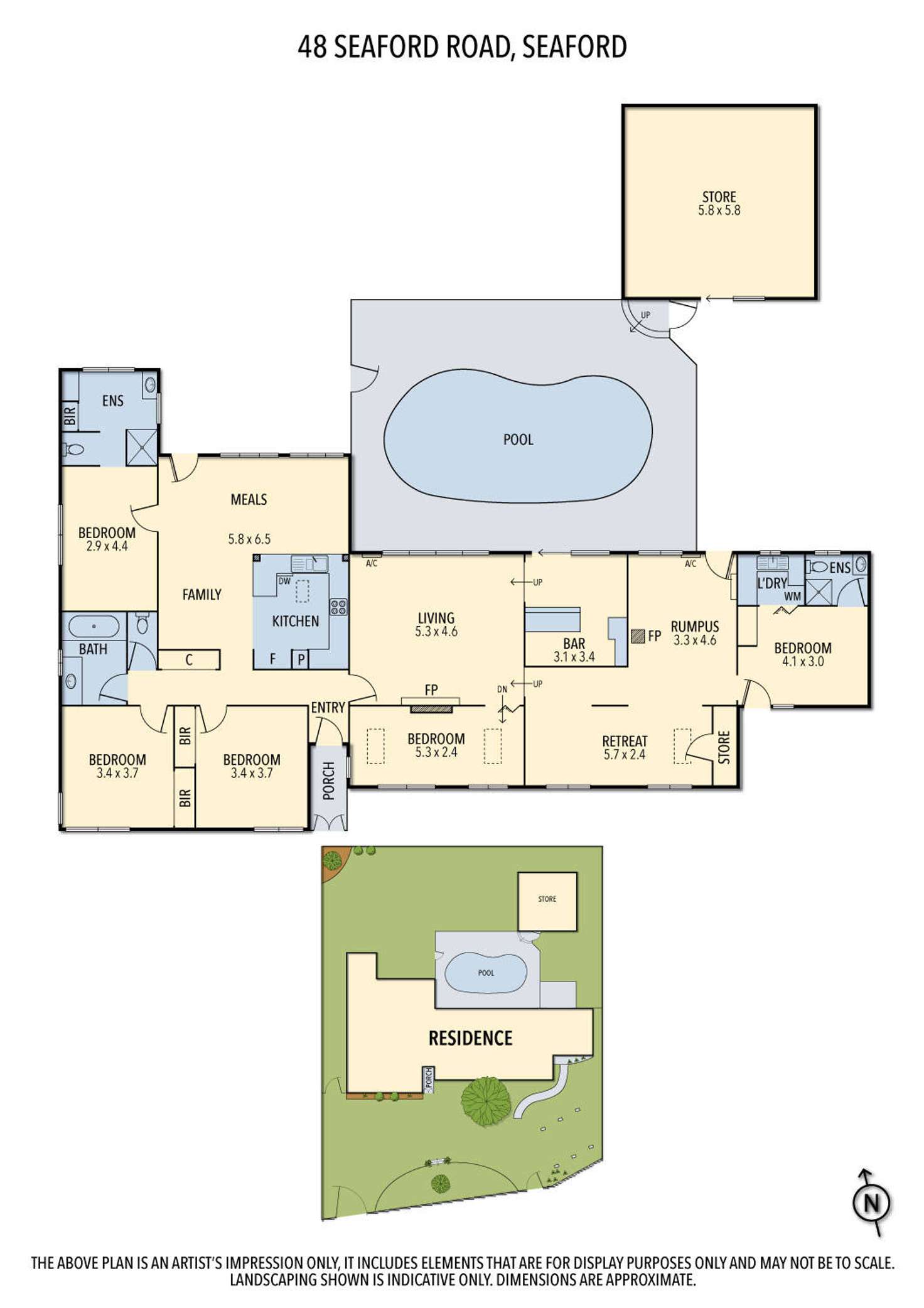 Floorplan of Homely house listing, 48 Seaford Road, Seaford VIC 3198
