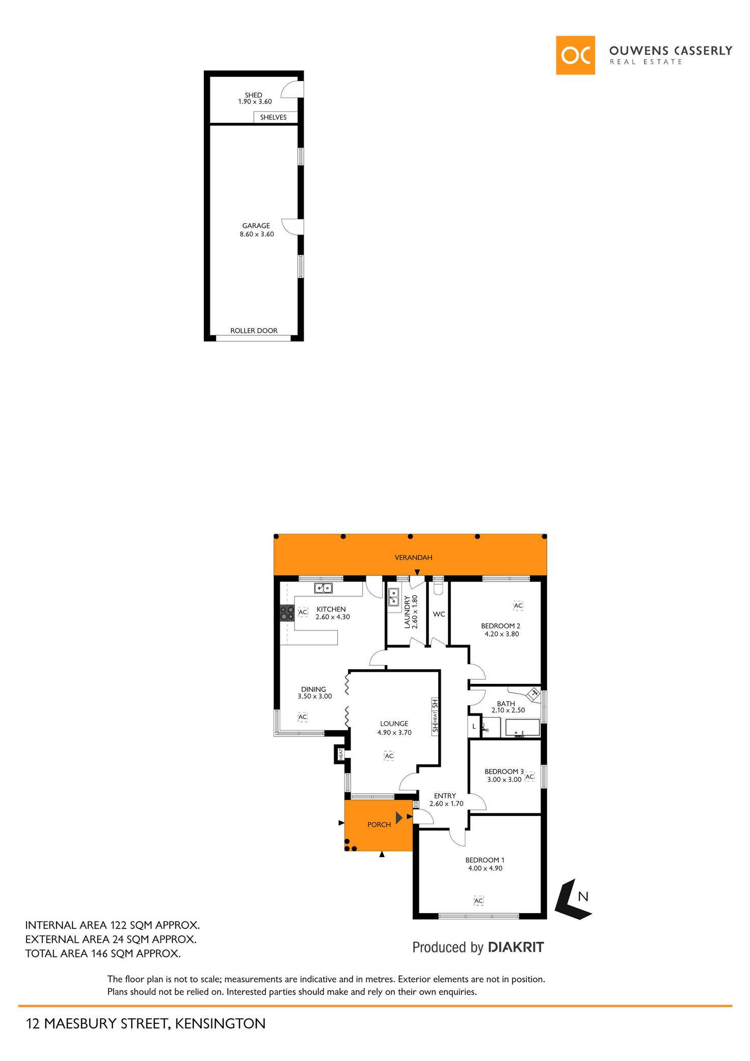 Floorplan of Homely house listing, 12 Maesbury Street, Kensington SA 5068