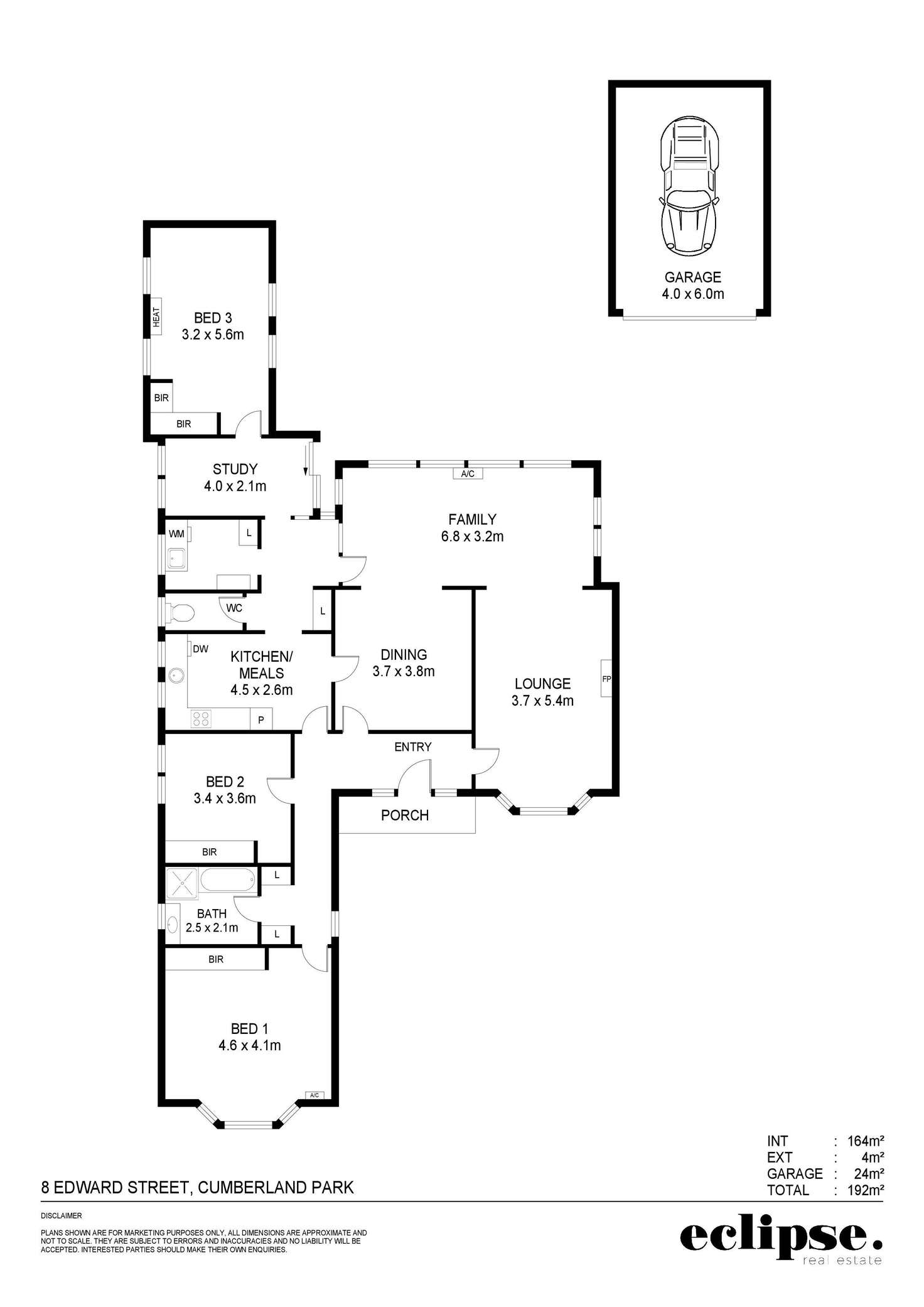 Floorplan of Homely house listing, 8 Edward Street, Cumberland Park SA 5041