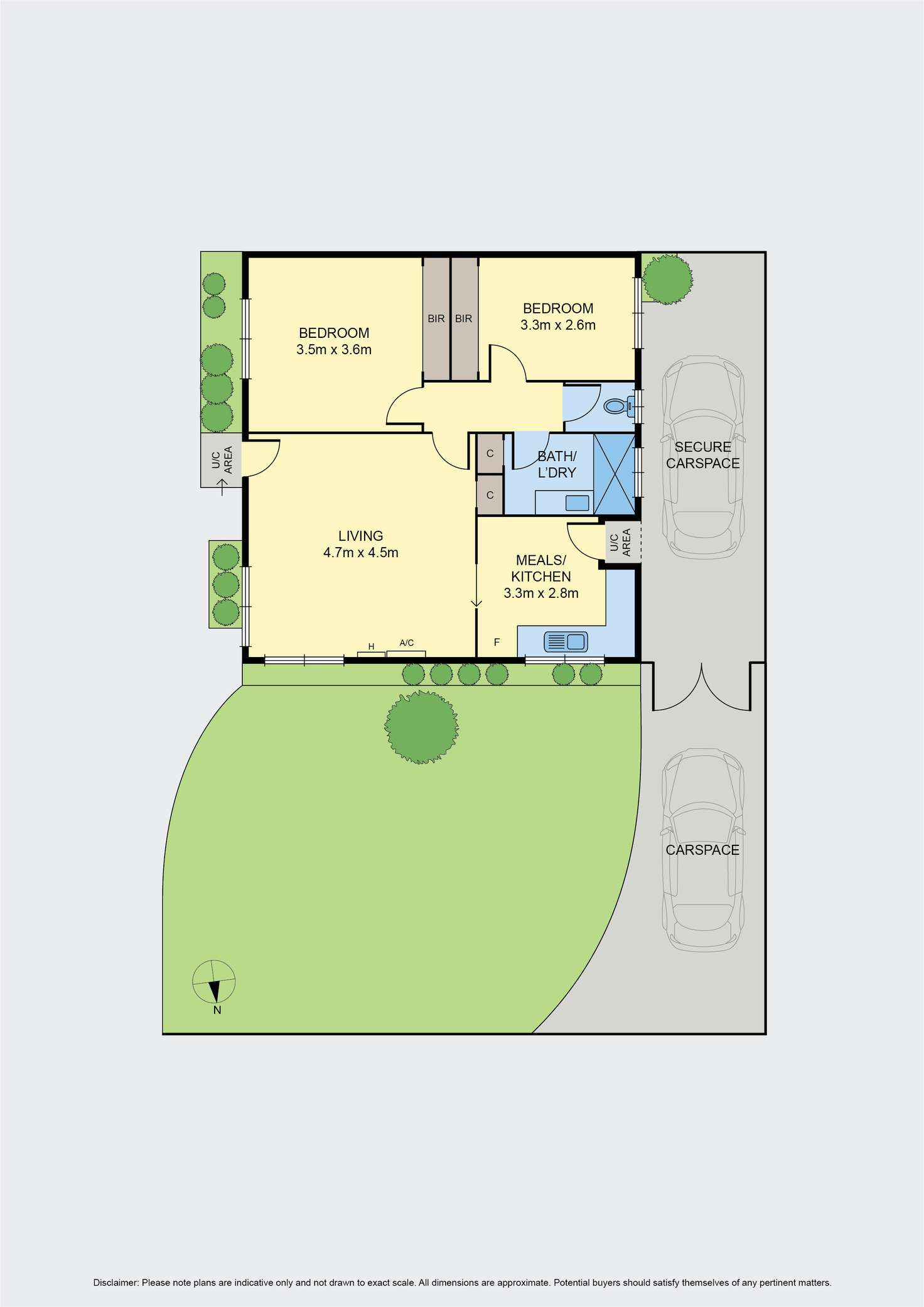 Floorplan of Homely unit listing, 1/11 Merchiston Grove, Strathmore VIC 3041