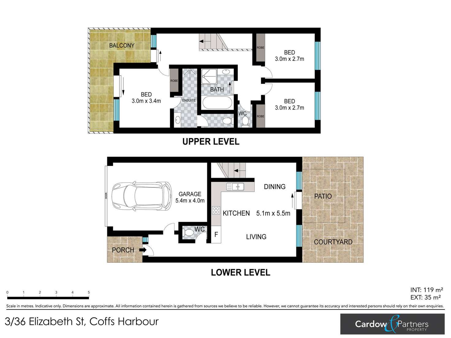 Floorplan of Homely townhouse listing, 3/36 Elizabeth Street, Coffs Harbour NSW 2450